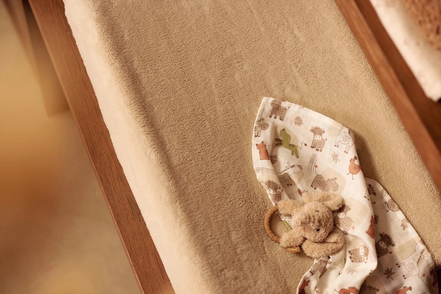 Jollein Waskussenhoes Jersey Fluffy Sand 50x70 cm
