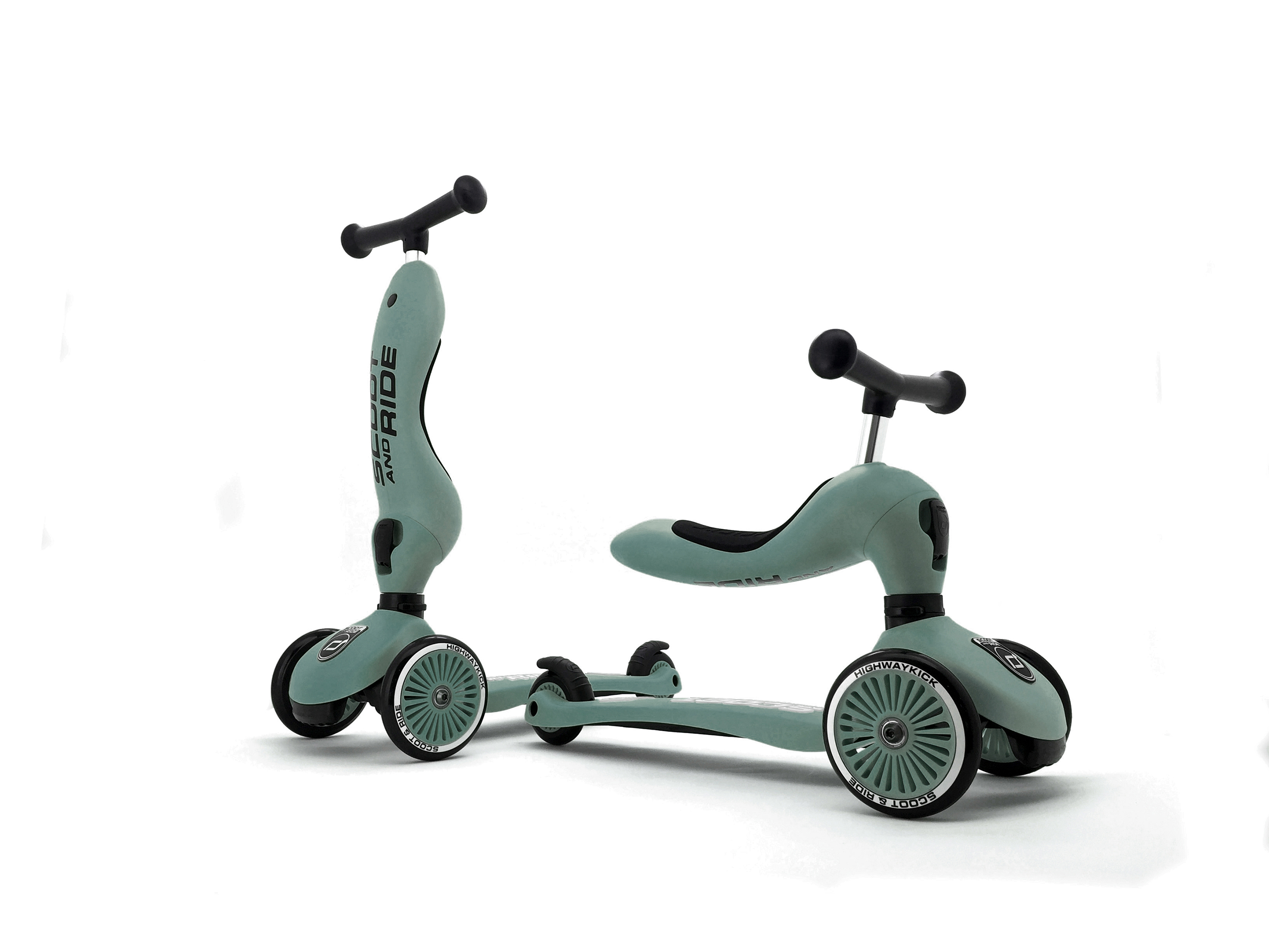 Scoot and Ride Highwaykick 1 Loopfiets-Step in 1 Forest - 1-5 jaar