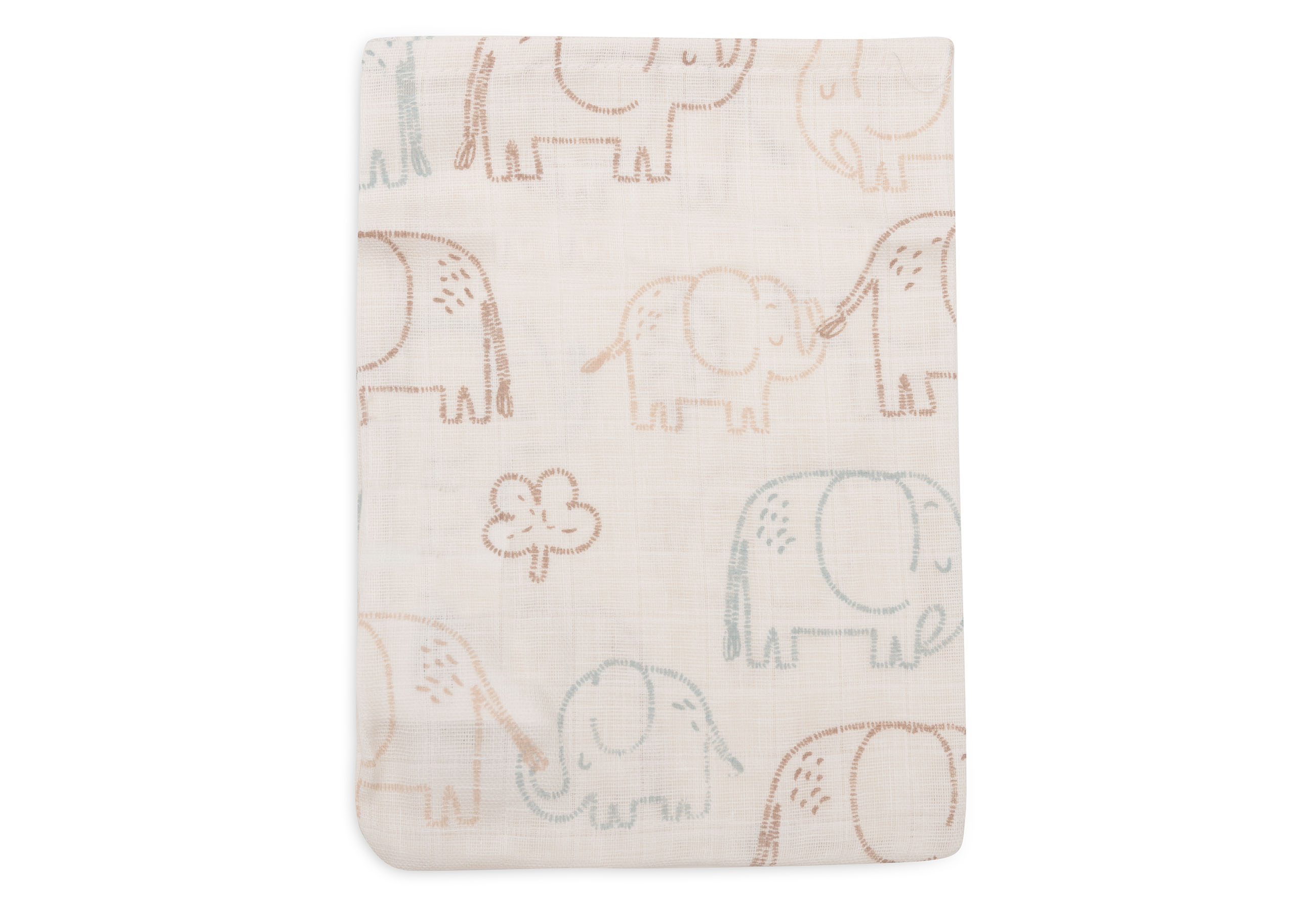 Jollein Washandje Tetra Elephant Tales15x20 cm - 3 Stuks