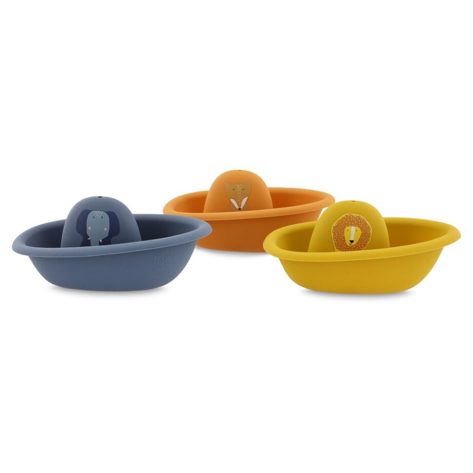 Trixie Badspeelgoed Stapelbare Bootjes Silicone - 3 stuks