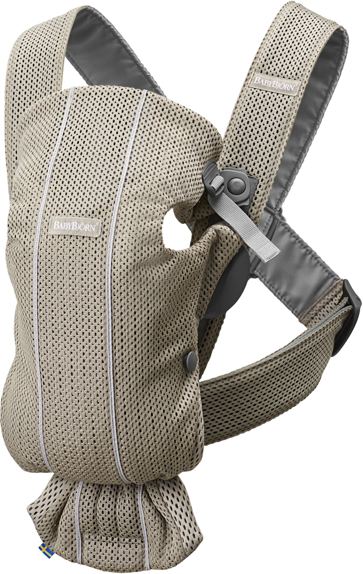 BabyBjorn Draagzak Mini 3D Mesh Grijs/Beige