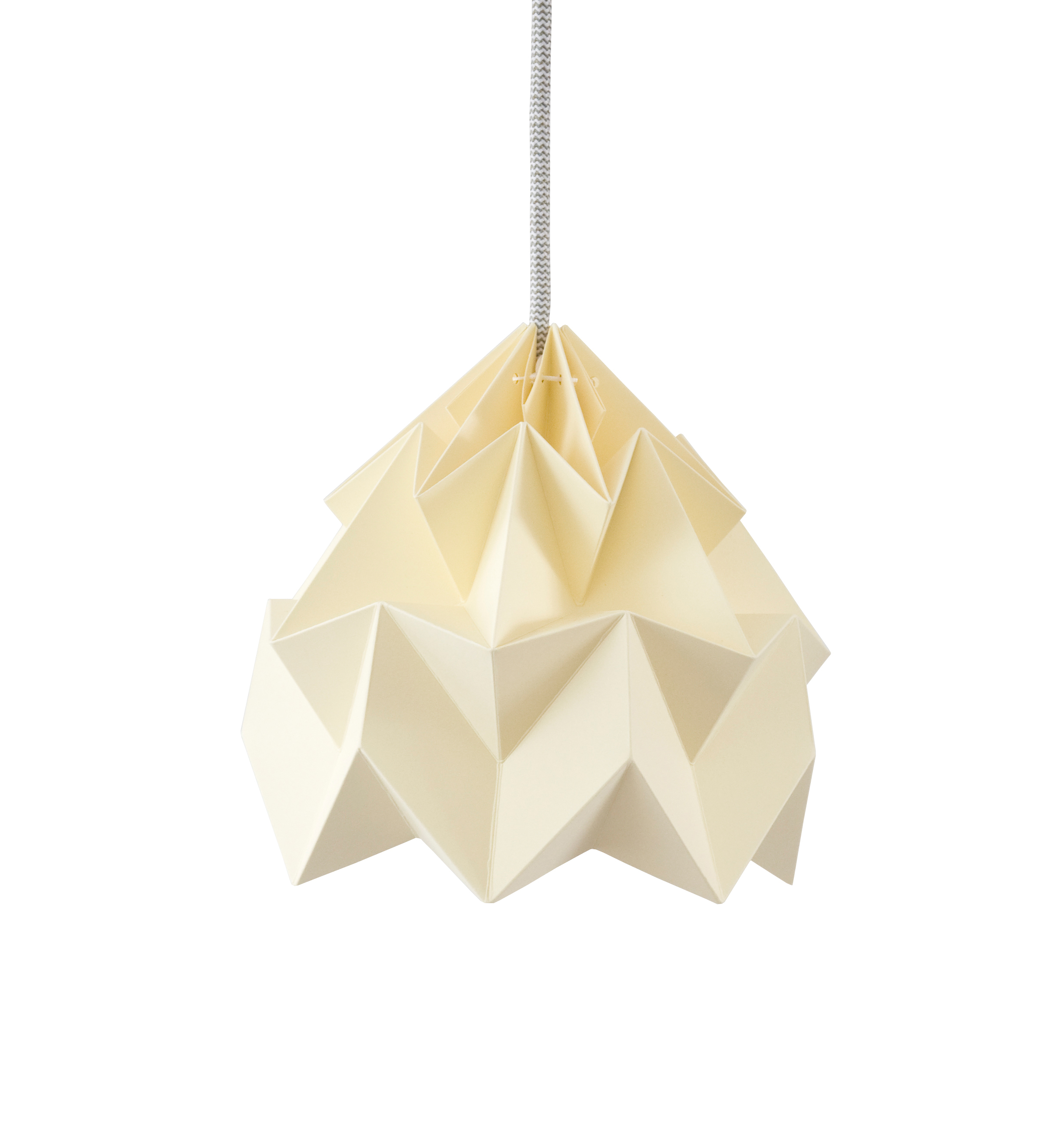 Studio Snowpuppe Hanglamp Origami Moth Papier Gevouwen Canary Yellow - Zand Koord