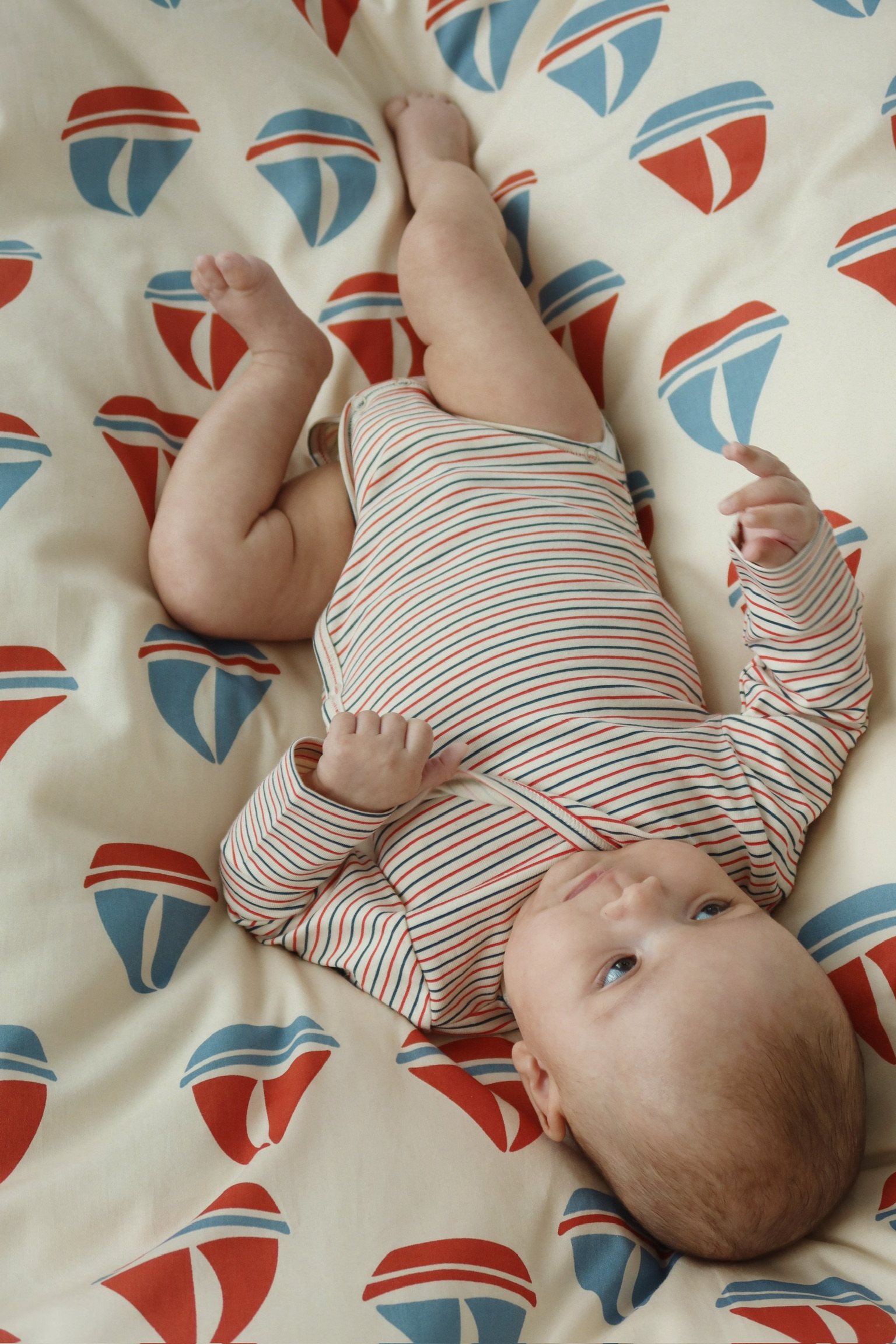 Konges Slojd Baby Body Lm Gots Stripe Tricolore Petit