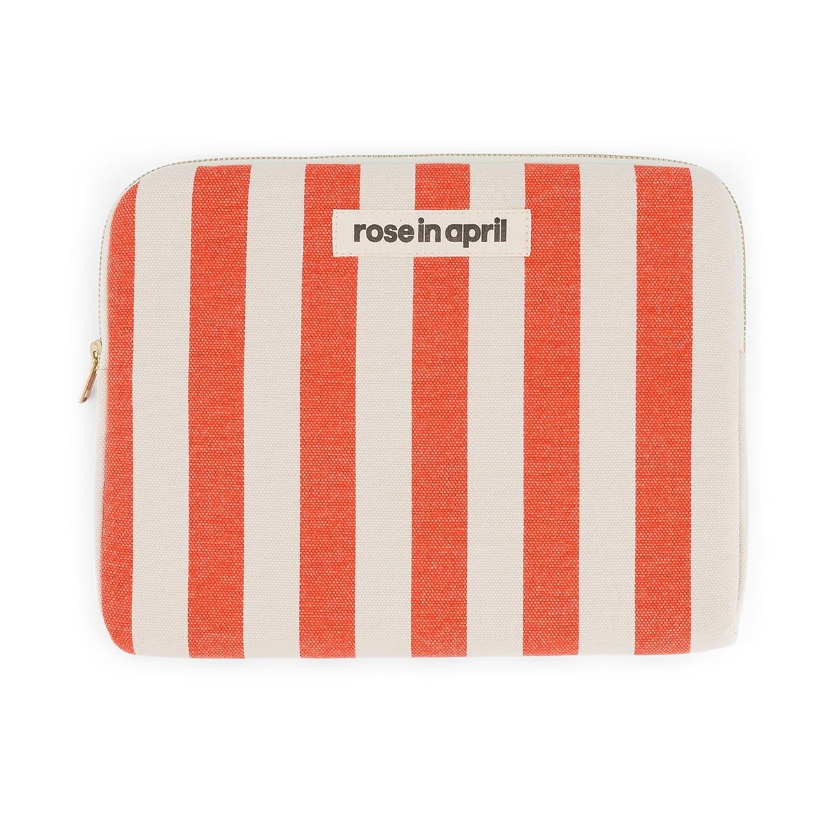 Rose In April Ipad Hoes Anouk Stripe Greige Tomato