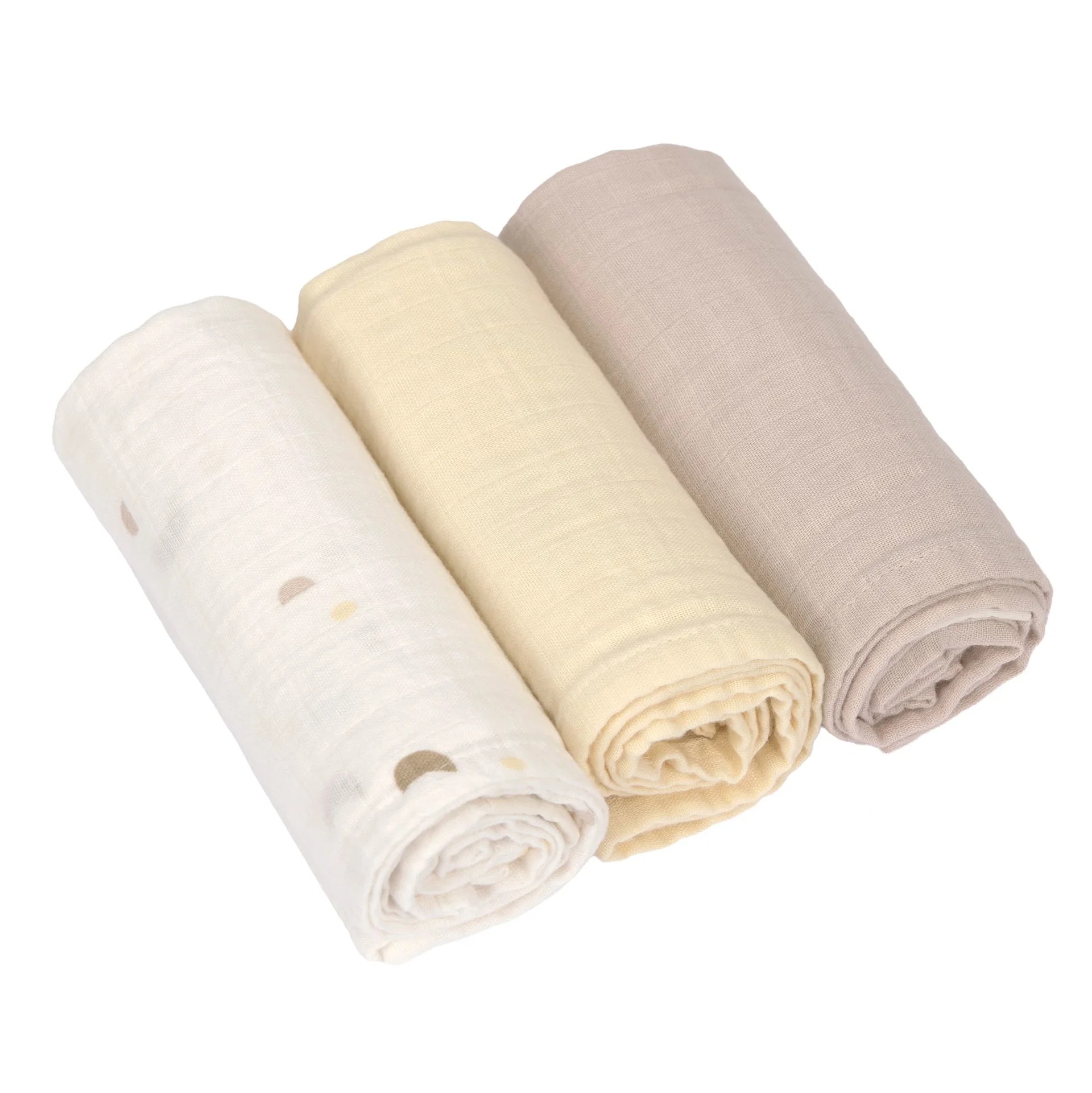 Lässig Tetradoek Cozy Loved Ones Pastel Yellow 60x60 cm - 3 stuks