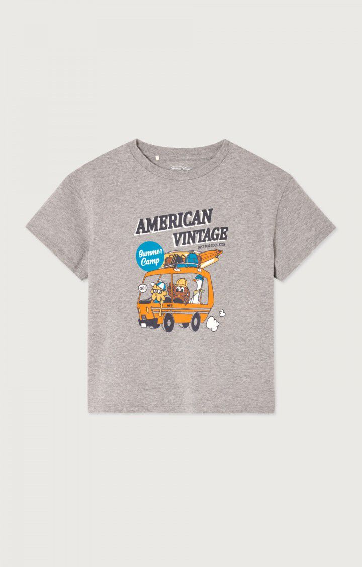 American Vintage Kids T-Shirt Fizvalley Grijs - 3 Y