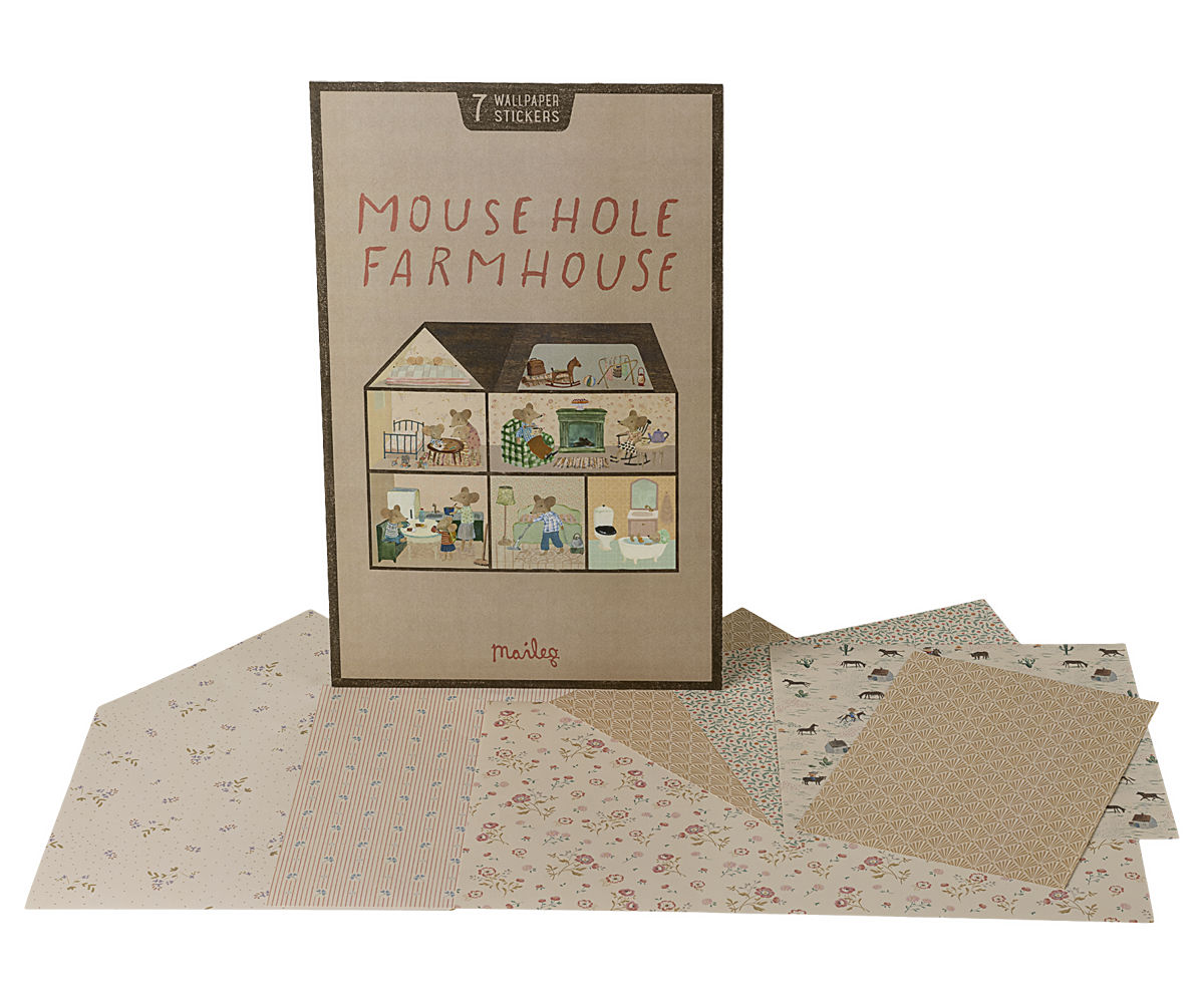 Maileg Behangpapier Muizenhol Boerderij