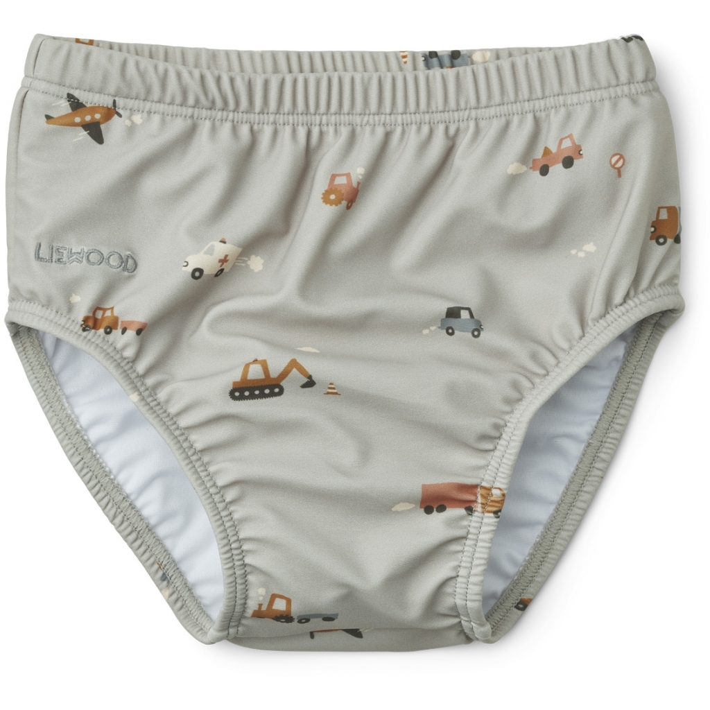Liewood / Anthony baby swim pants / Vehicles - dove blue mix - 56/62