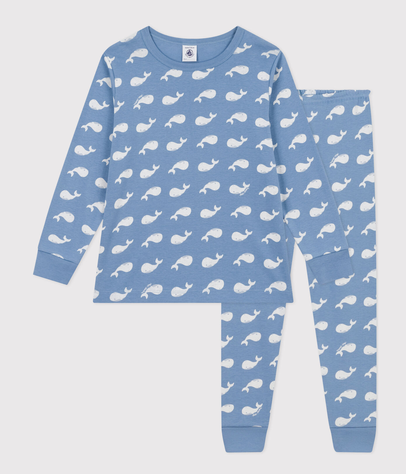Petit Bateau / pyjama / walvisprint