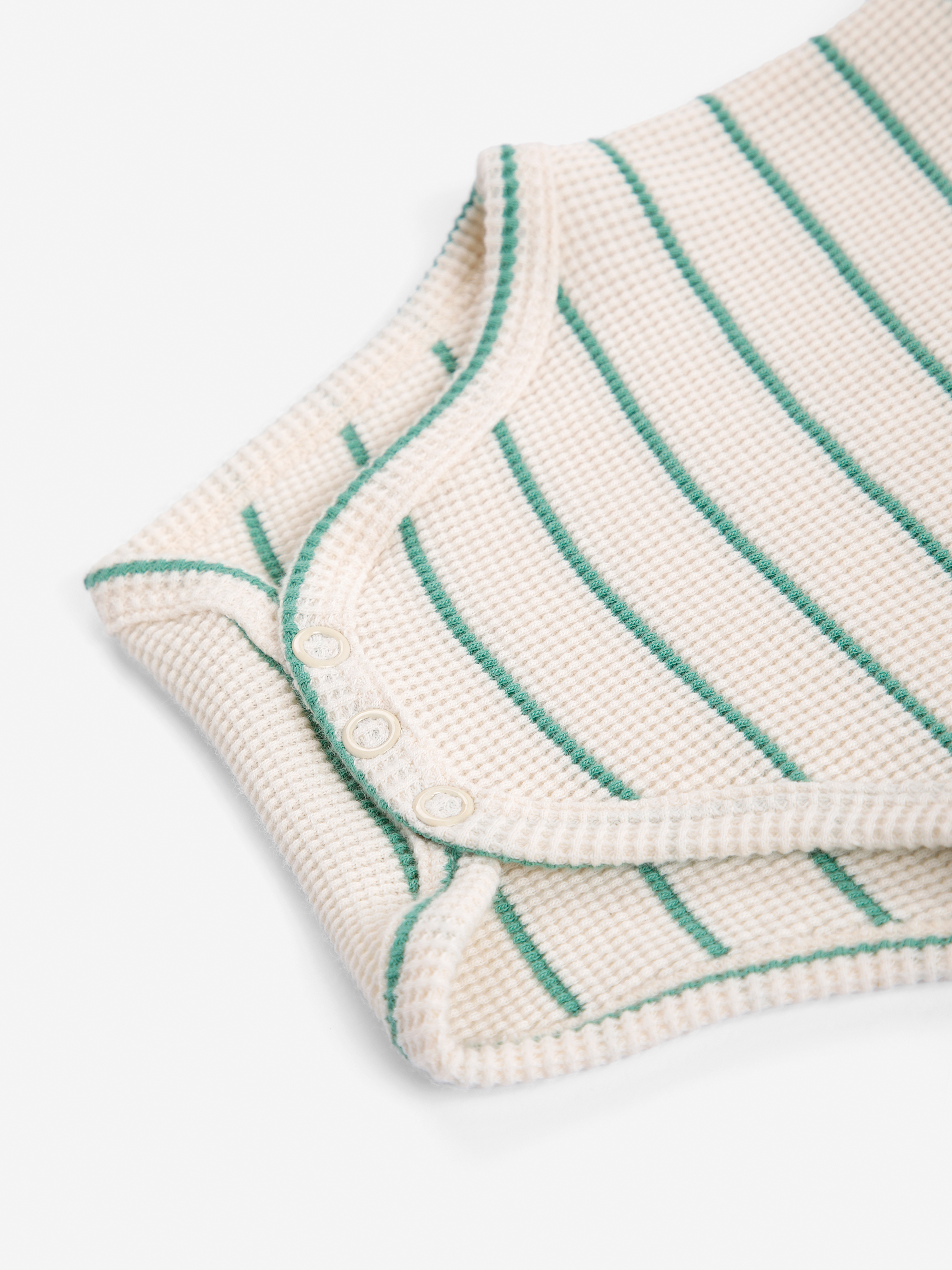 Bobo Choses Baby Body Lm Mush Monster Gestreept Groen-Wit