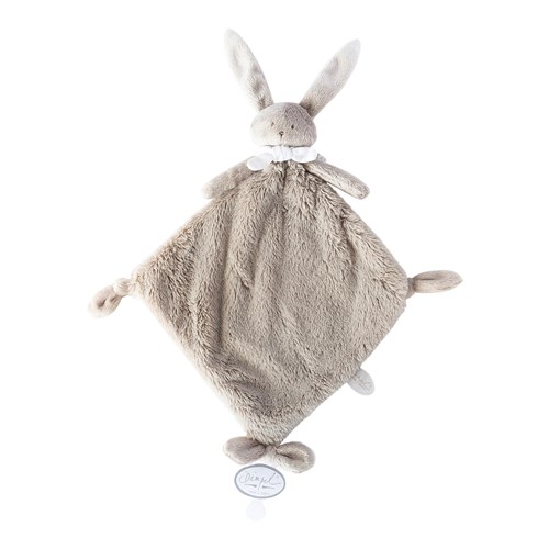 Dimpel Doudou Ella Konijn GrijsBeige 35 cm