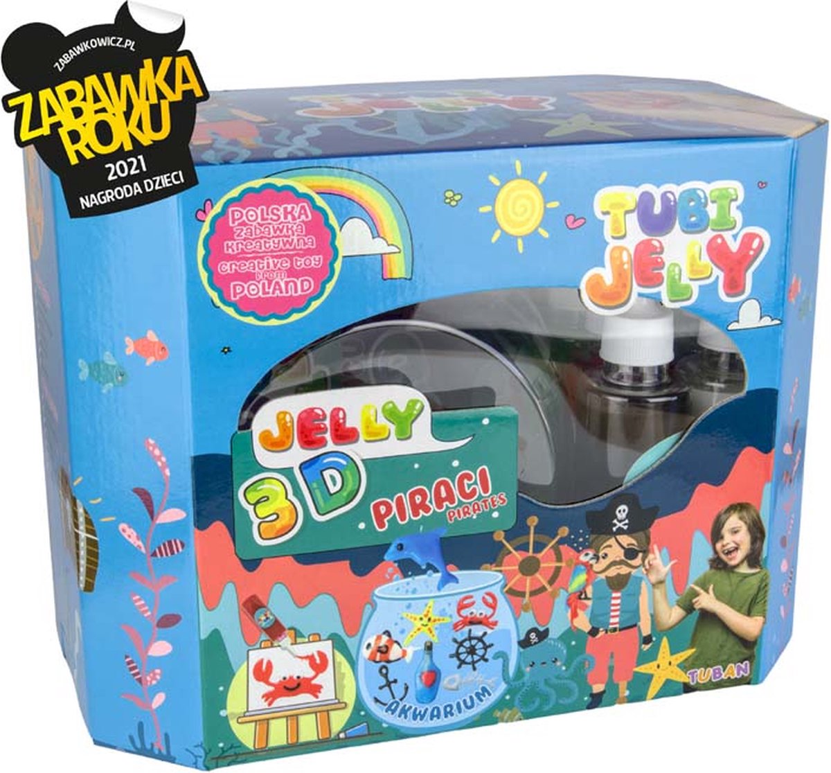 Tuban Jelly Set Aquarium-Piraten - 8 kleuren 