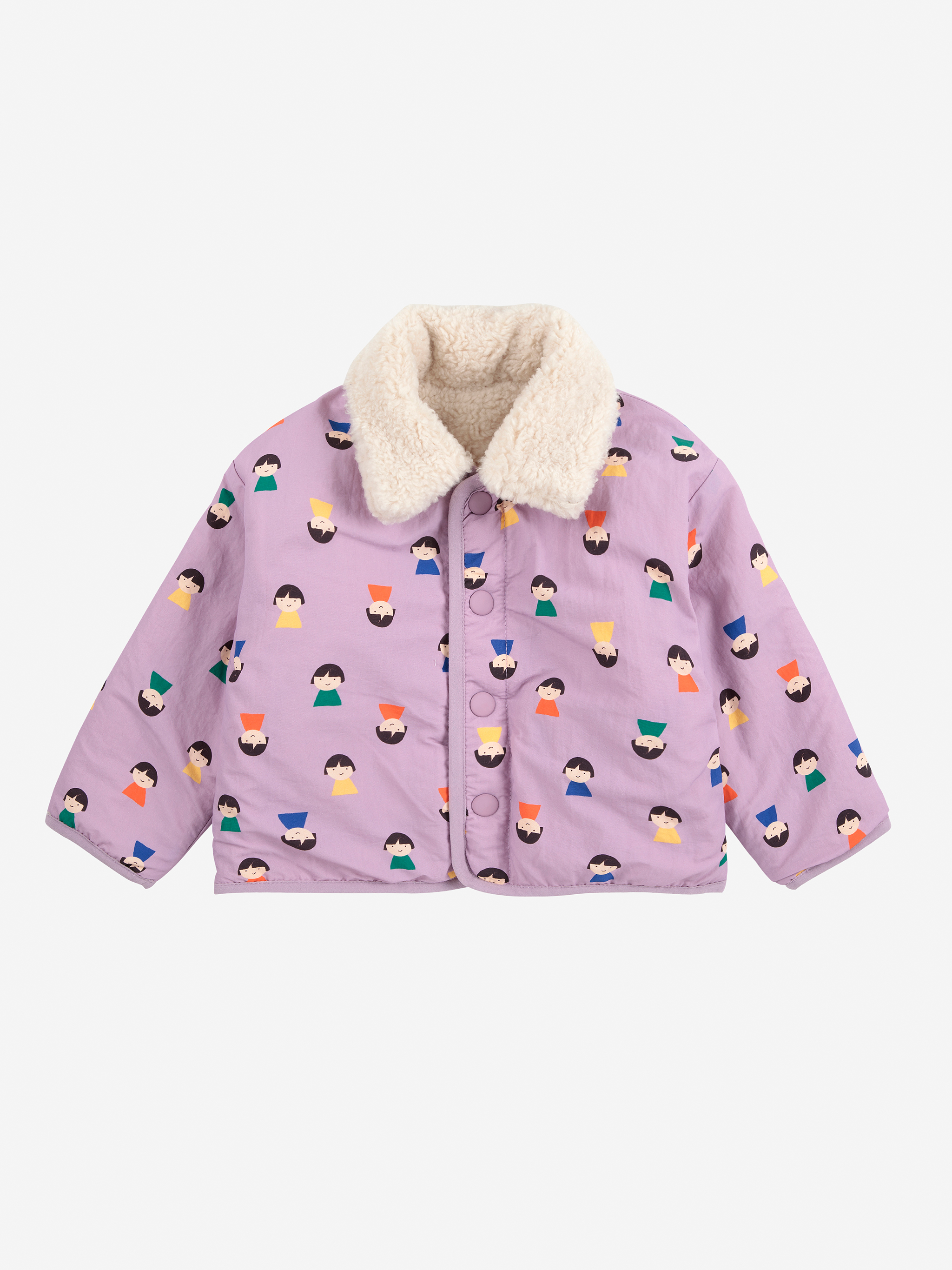 Bobo Choses Jas Reversible Game Pawns All Over Print Lavender