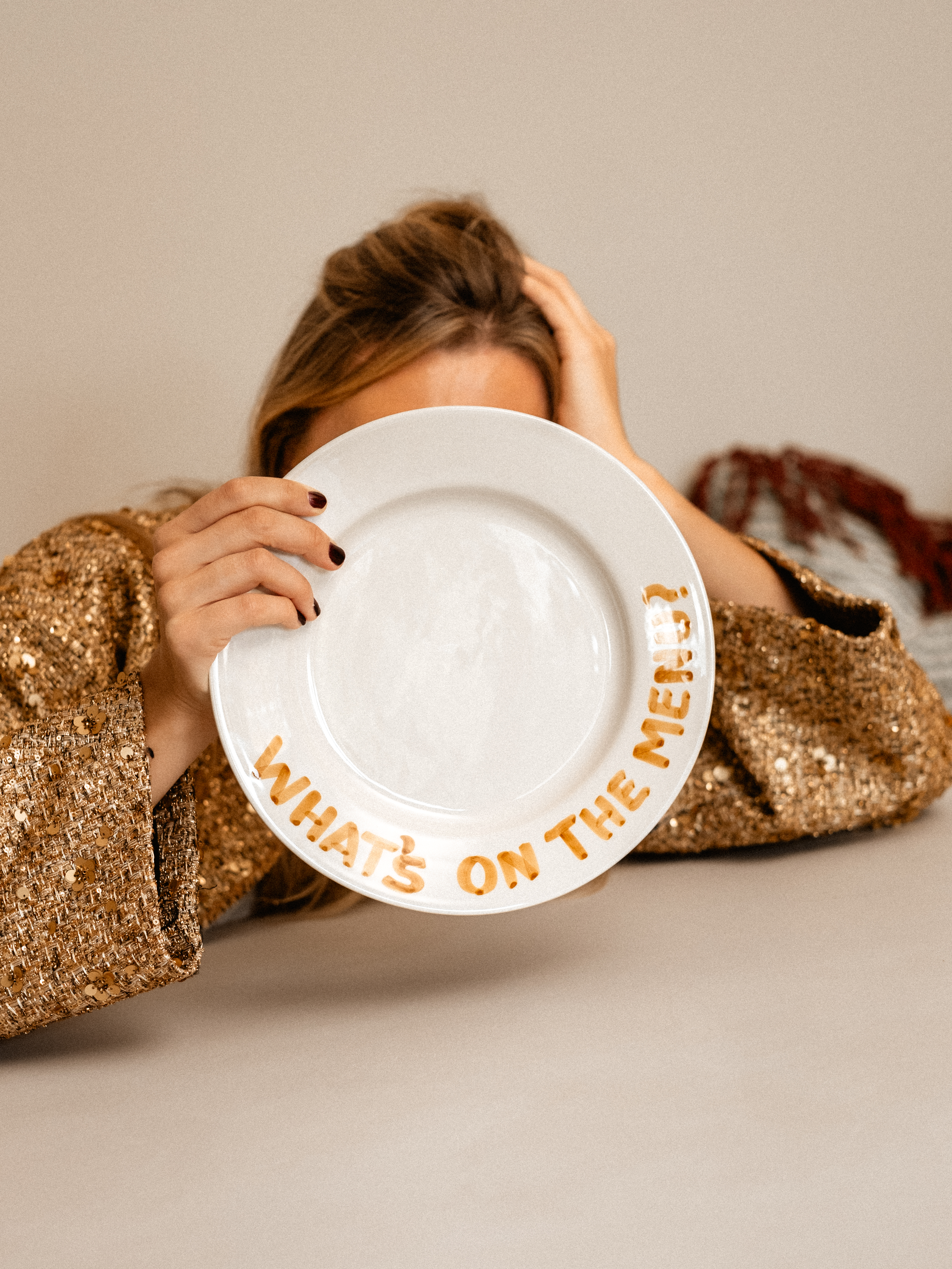 Studio Noticed  Dinerbord 'What's on the menu?' 27 cm