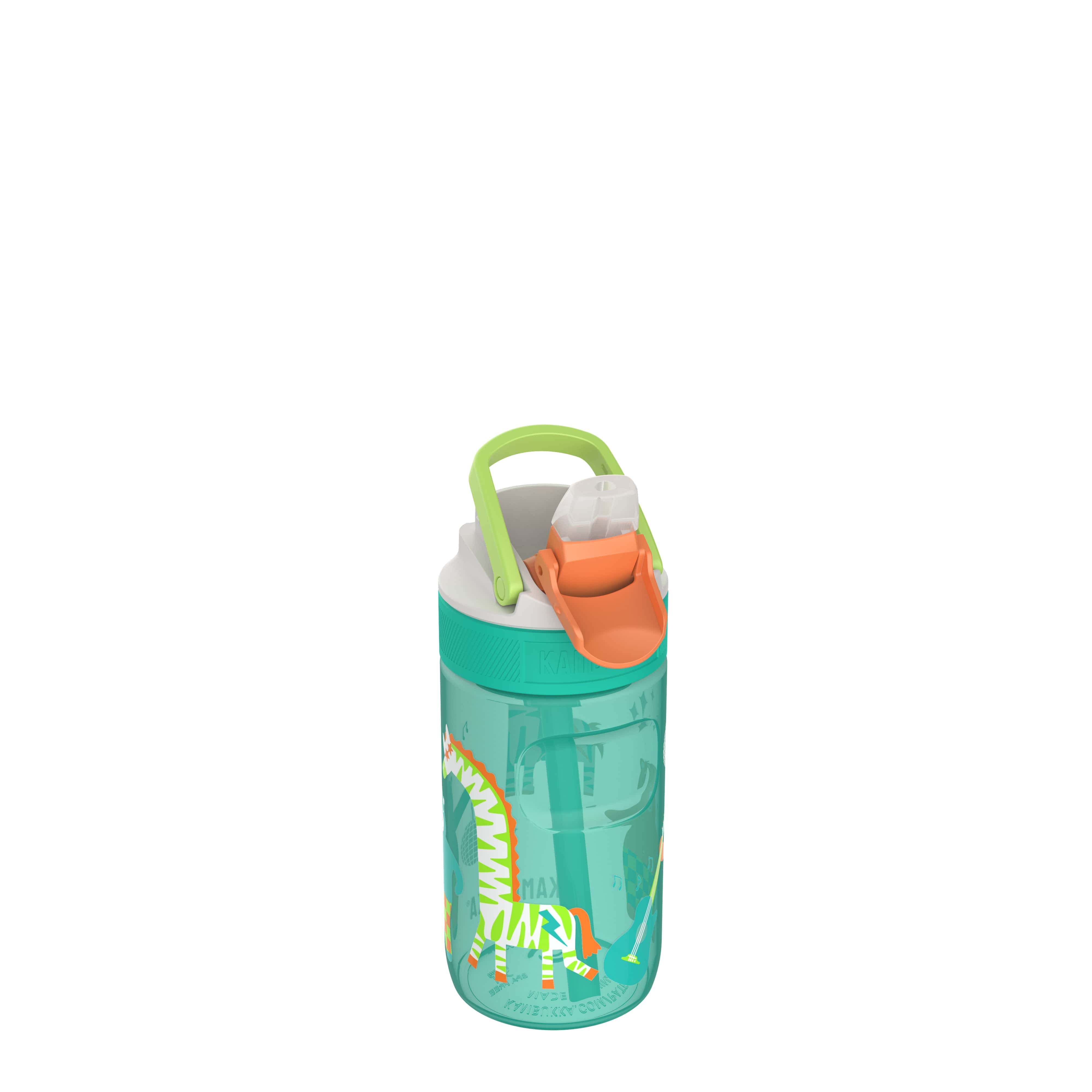Kambukka Drinkfles Lagoon 400ml Disco Zoo - met Rietje in Deksel - 50% Recycled PET