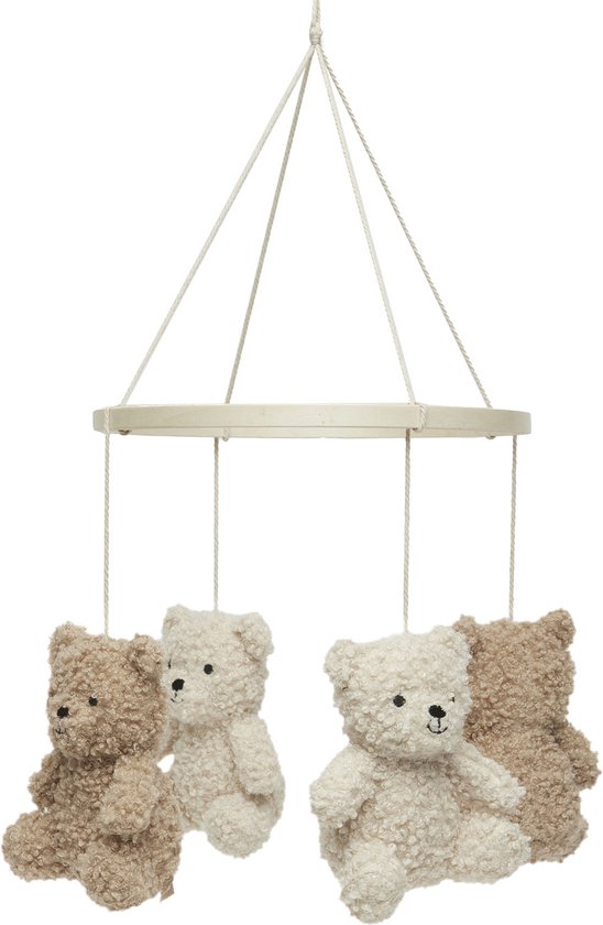 Jollein Mobiel Hout Teddy Bear Naturel-Biscuit