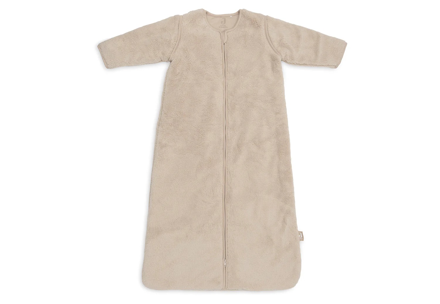 Jollein Slaapzak afritsbare Mouwen Fluffy Sand 110 cm