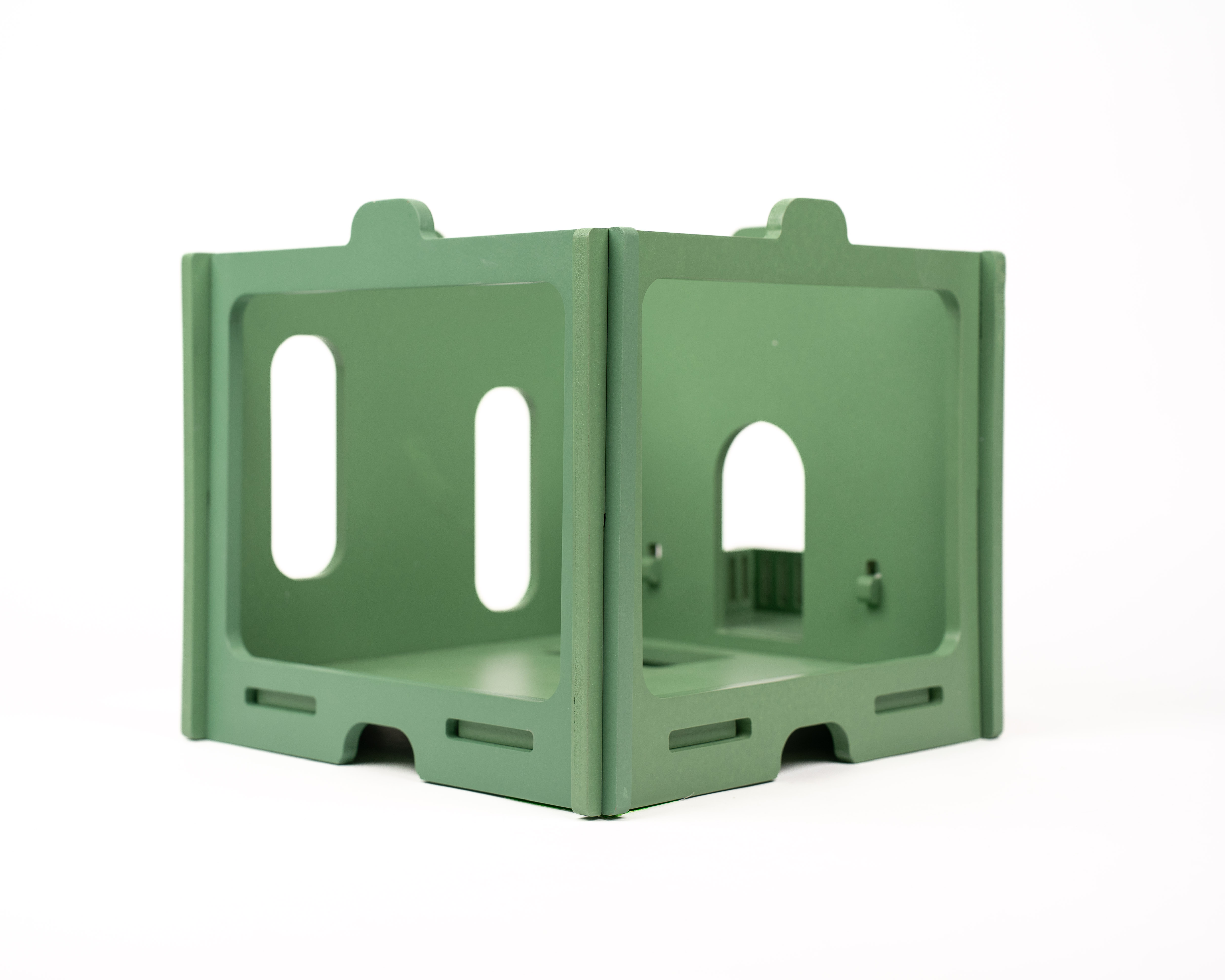 Lucu Poppenhuis Little Lofts Module Woonkamer Groen Hout 31x31x48.5 cm