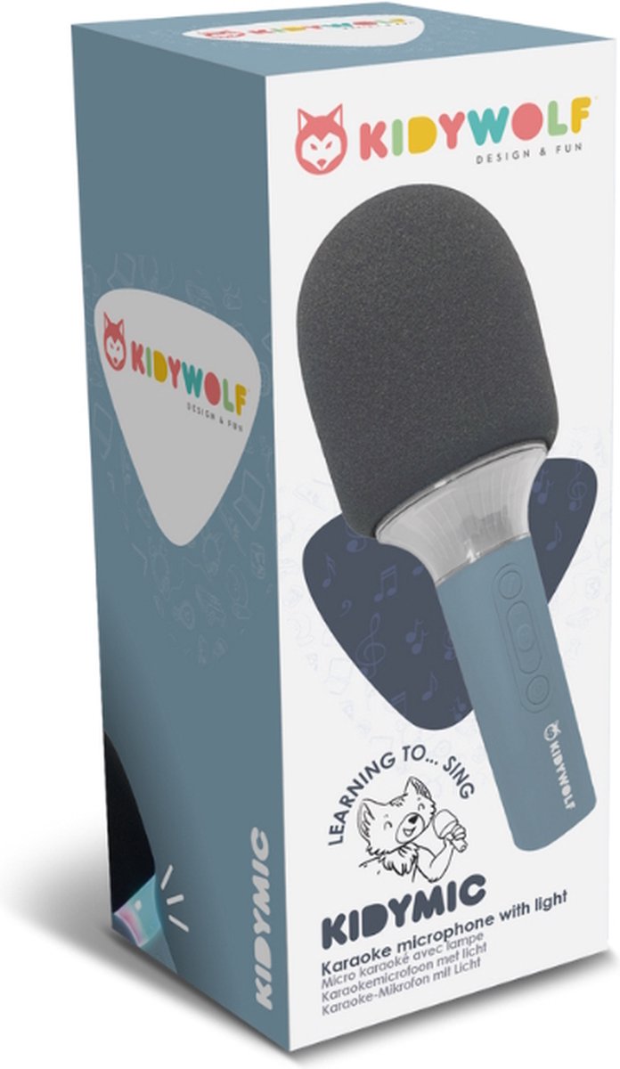 Kidywolf Kidymic Karaoke Microfoon Blauw