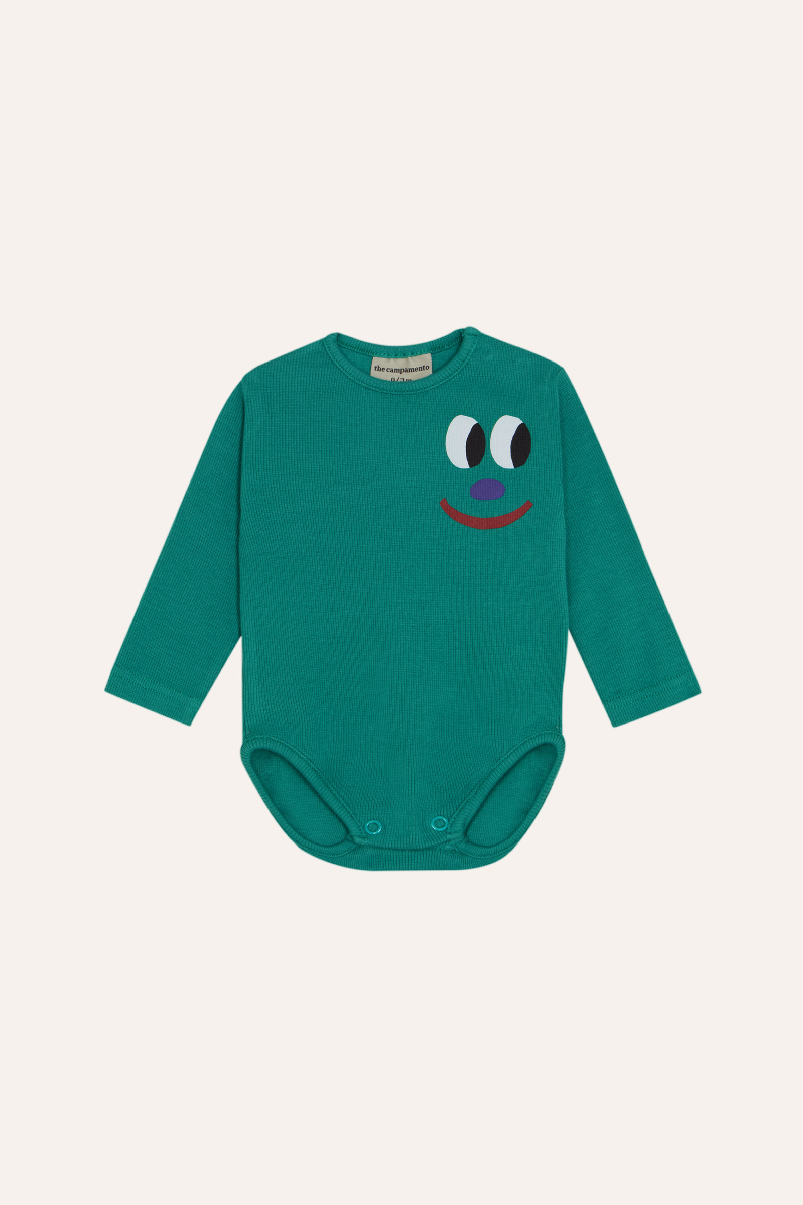 The Campamento Baby Body Smiling Face Groen