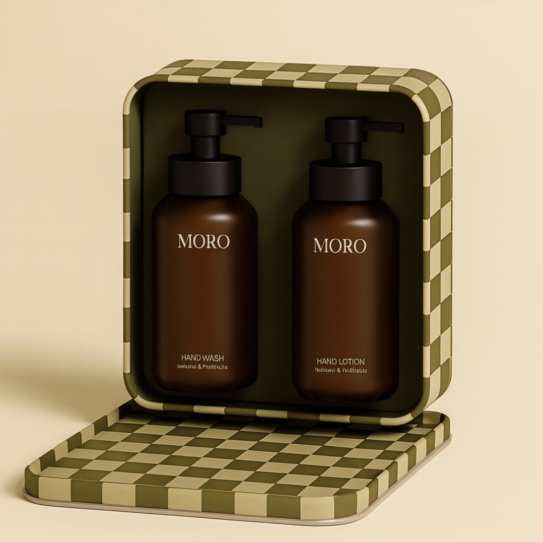 Moro Set Handzeep & Handlotion Rosemary & Cedar - Bruin