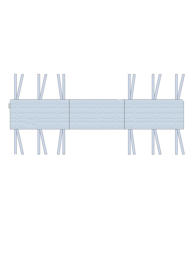 Poetree Bedomtrek Blue Dreams 34x210 cm