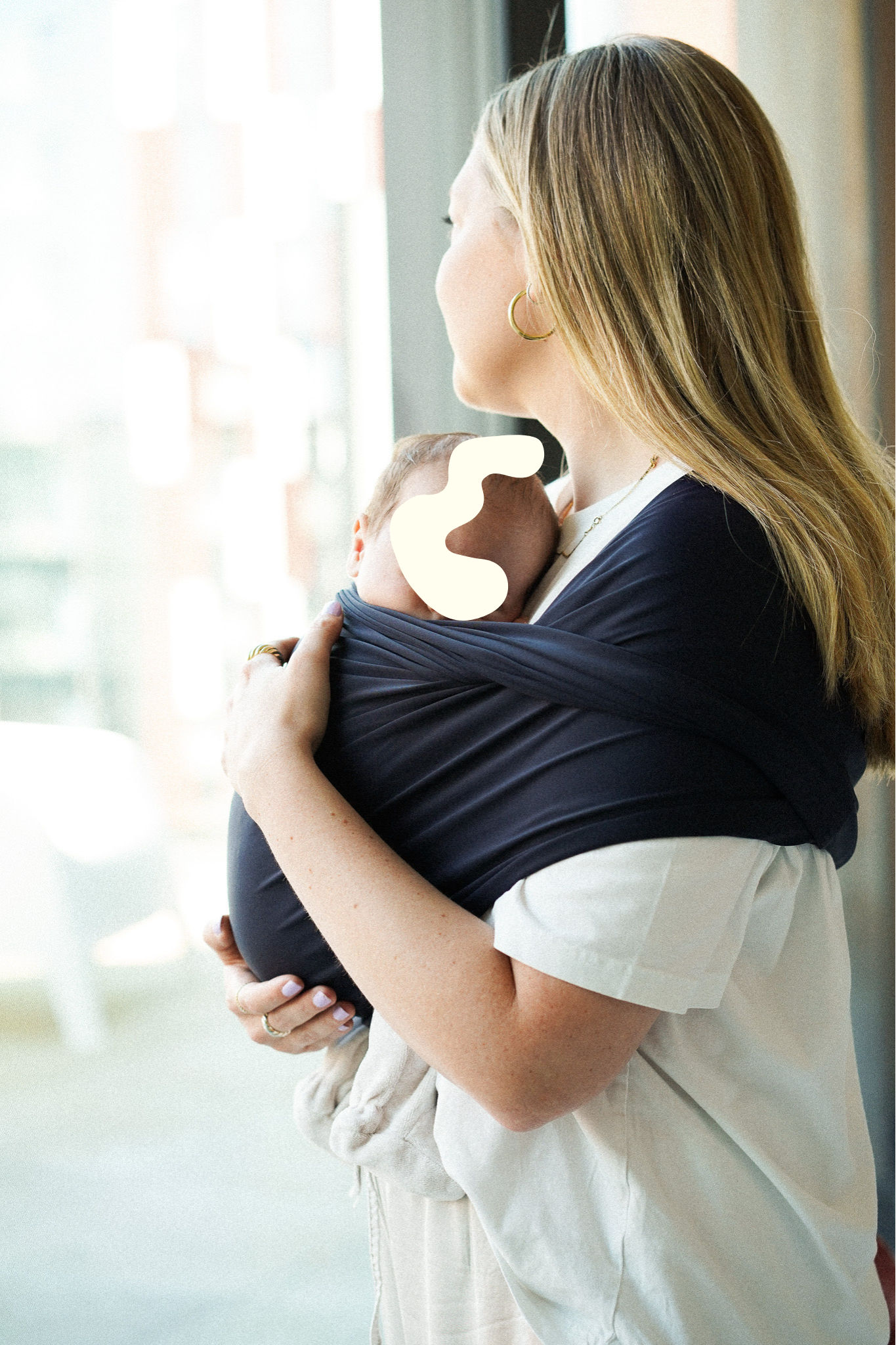 Monkose Draagzak Bisous Mistral Navy M