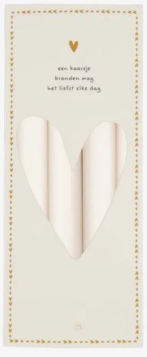 Zusss / 4 rustieke kaarsen  / Off White