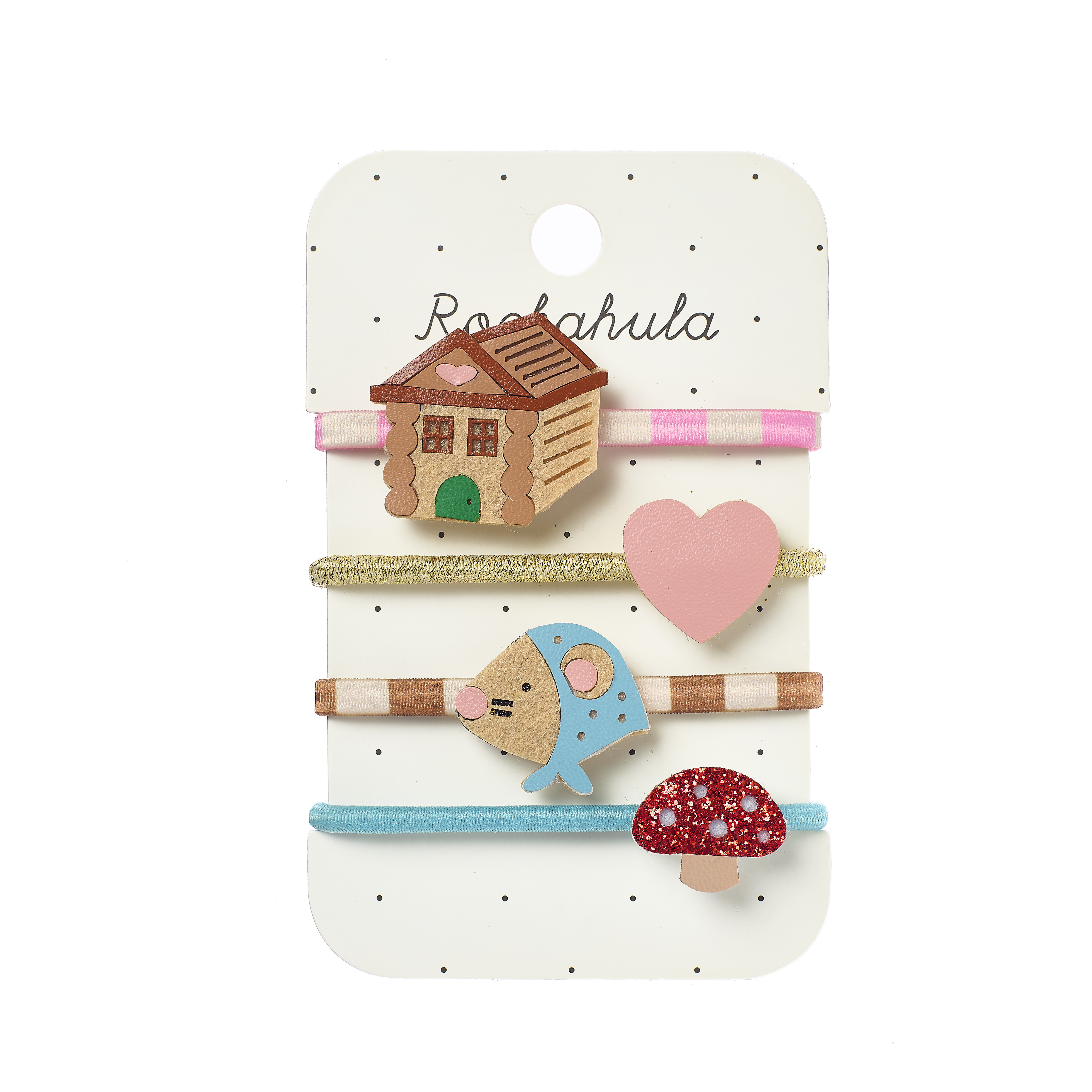 Rockahula Haarelastiek Millie Mouse and Her House - 4 stuks