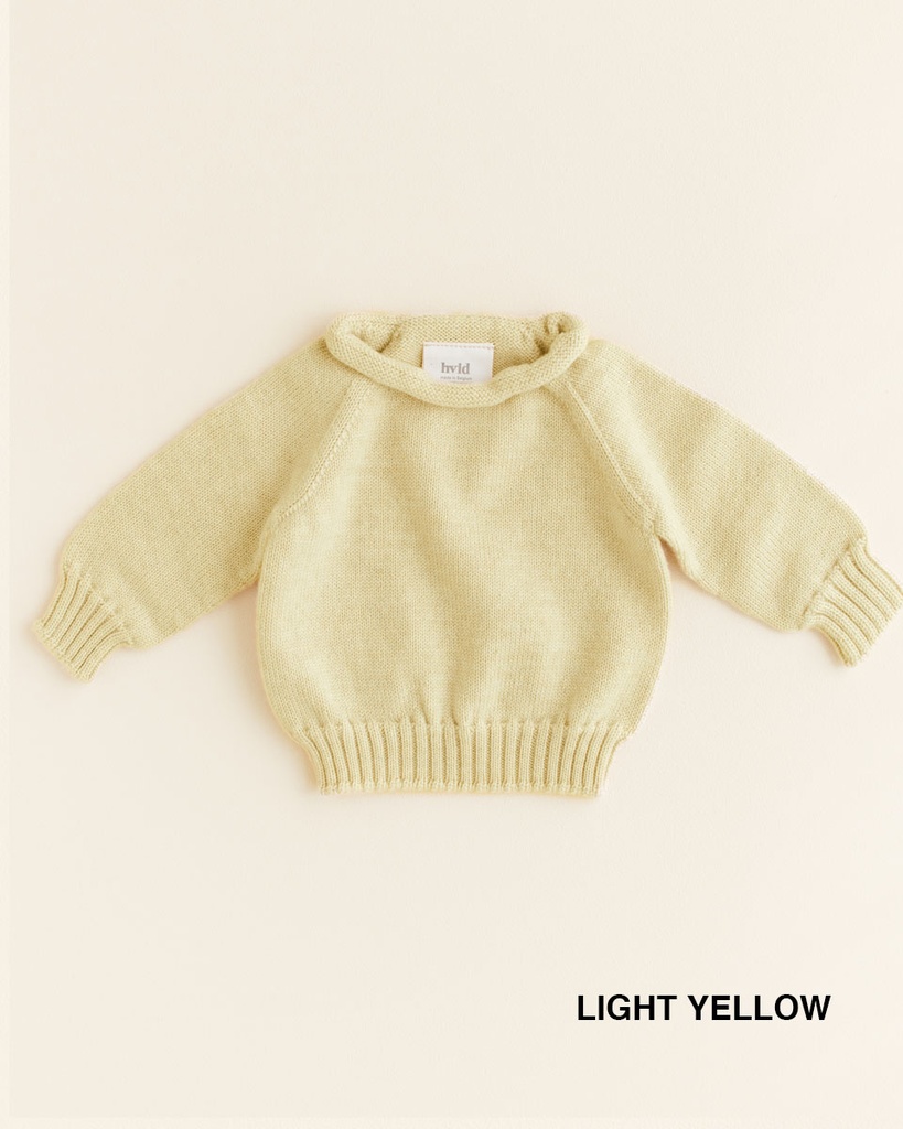 Hvid Baby Sweater Georgette Light Yellow