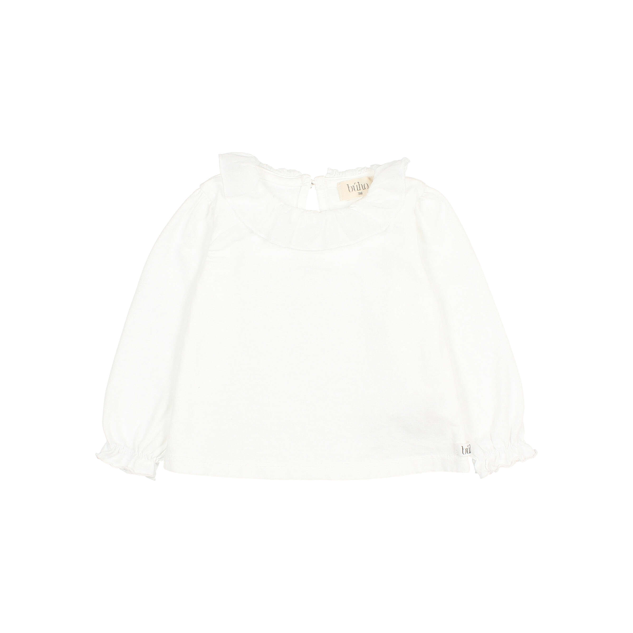 Buho T-Shirt Lm Ruffle Off White