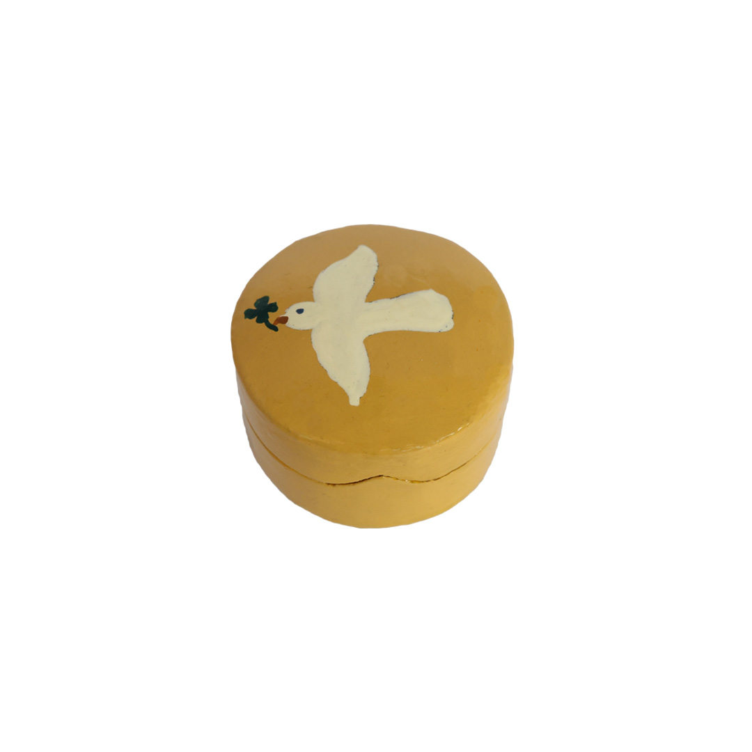 ATLITW Studio Opbergbox Little Treasures White Dove - 5.5x3.5 cm - Geel