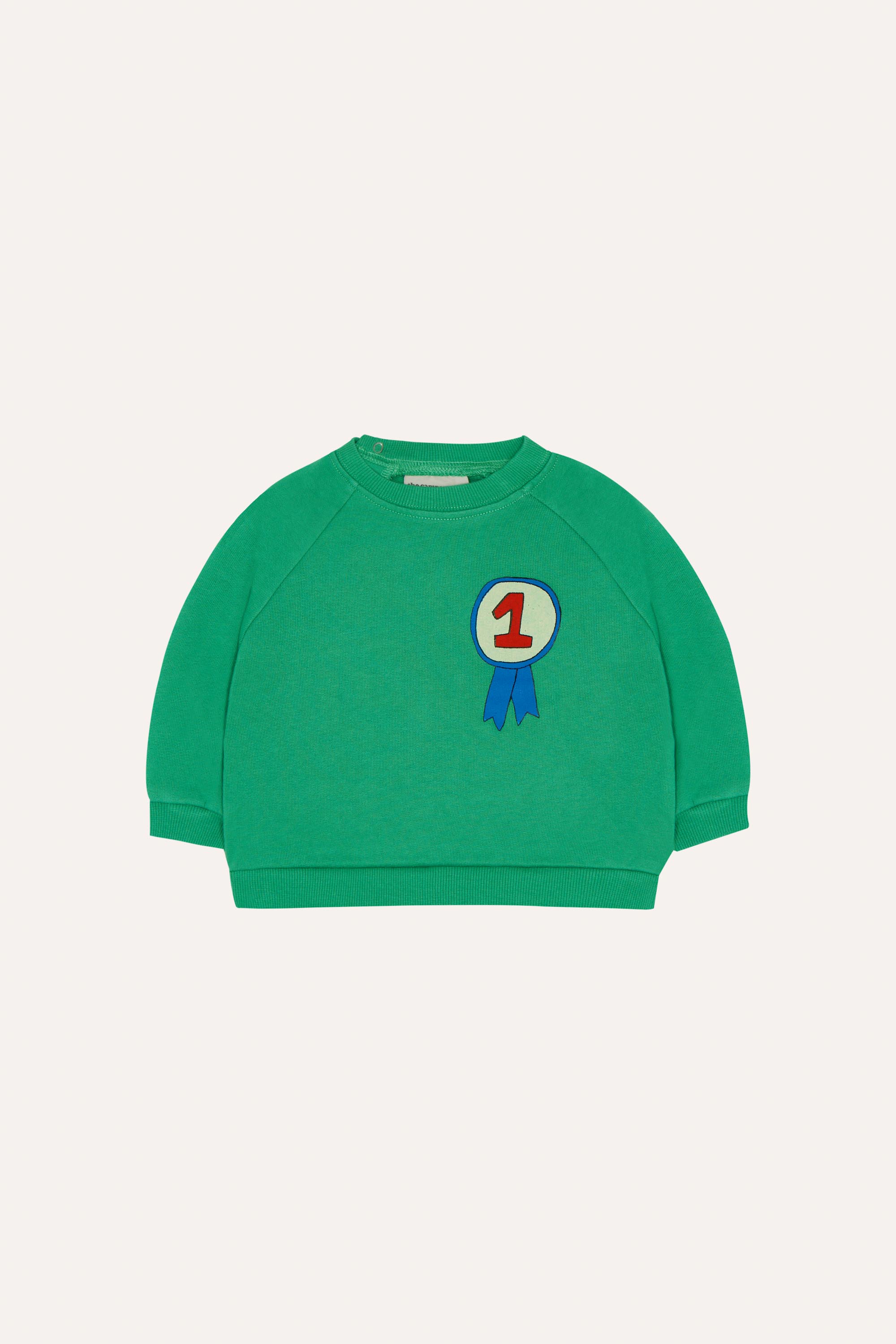 The Campamento Baby Sweater Number One Green