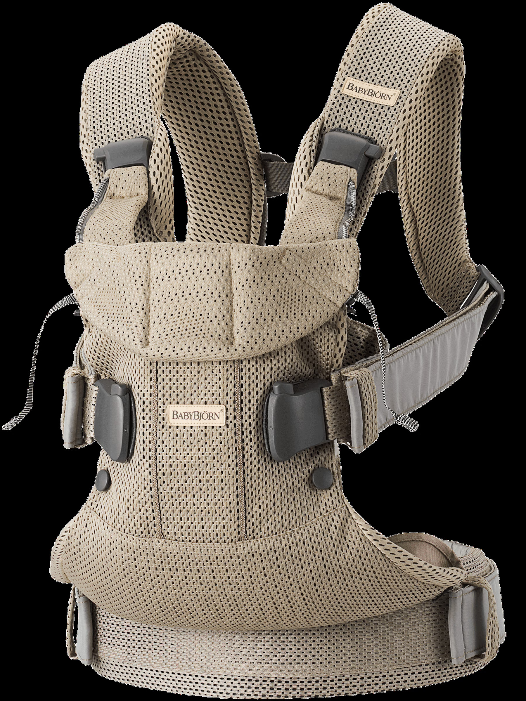BabyBjorn Draagzak Harmony 3D-Mesh Grijsbeige
