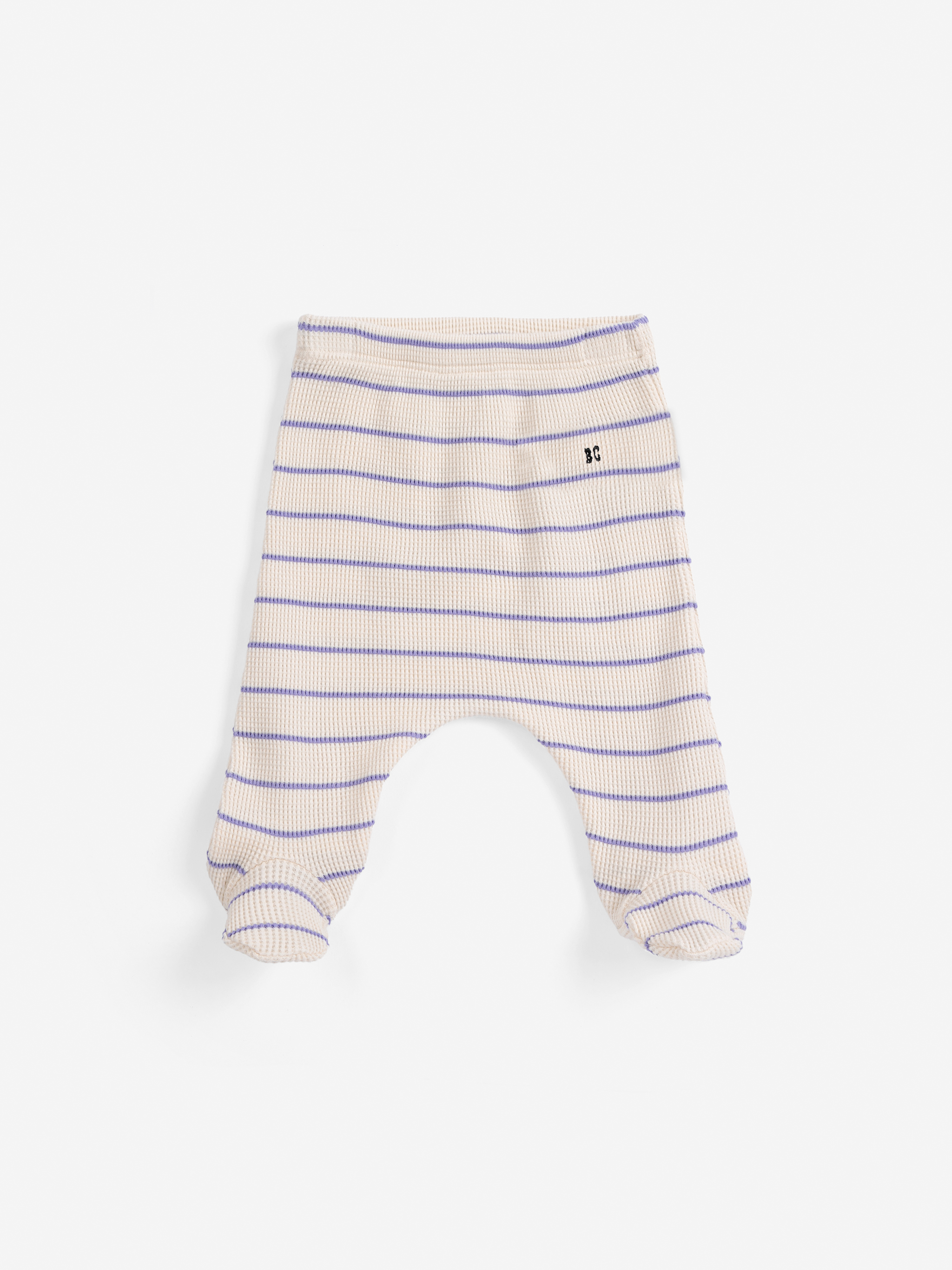 Bobo Choses Baby Legging met Voetjes Paars-Wit