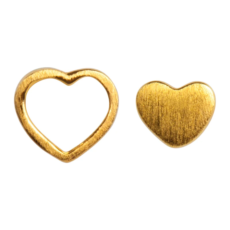 Lulu Copenhagen Oorring Family Love Gold - 2 stuks