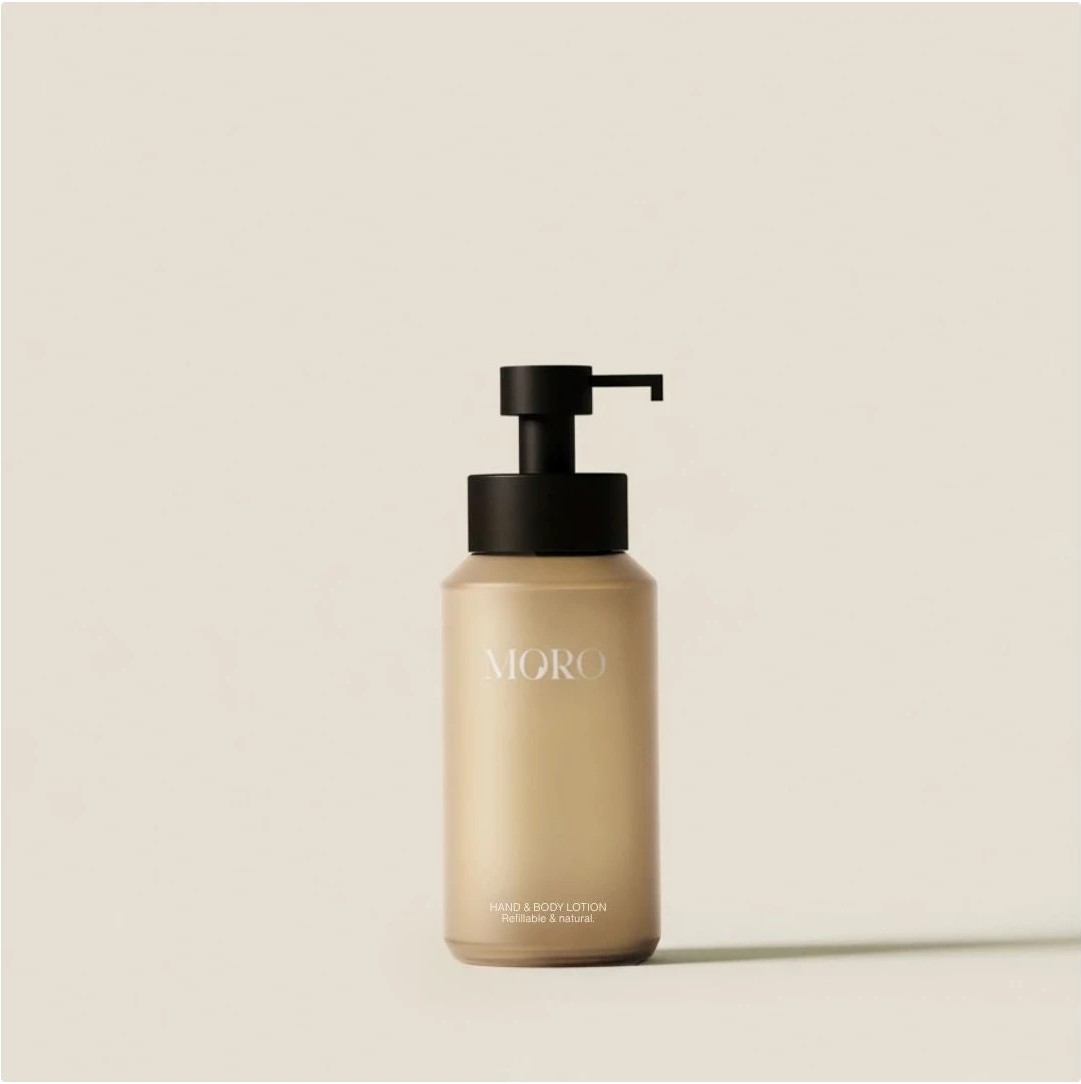 Moro Hand & Body Lotion Santal & Violet 250ml - Zand - Fles met 1 Navulling