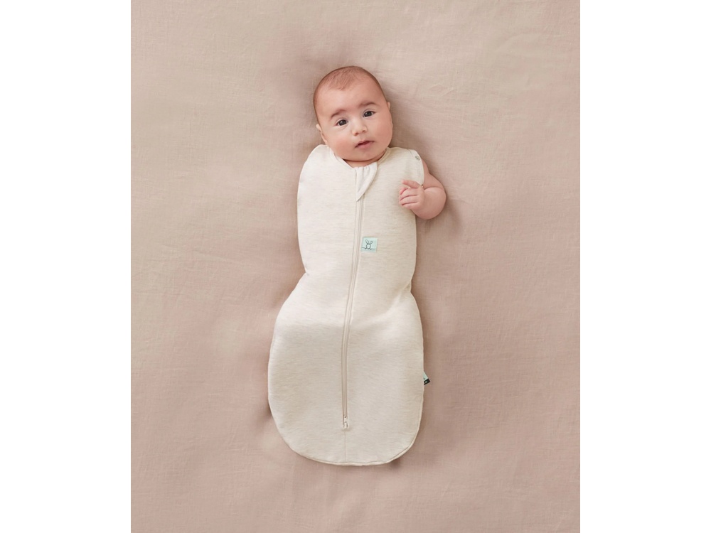 Ergopouch Inbakerslaapzak Cocoon Oatmeal Marle -Tog 0.2 - 3-6 maand