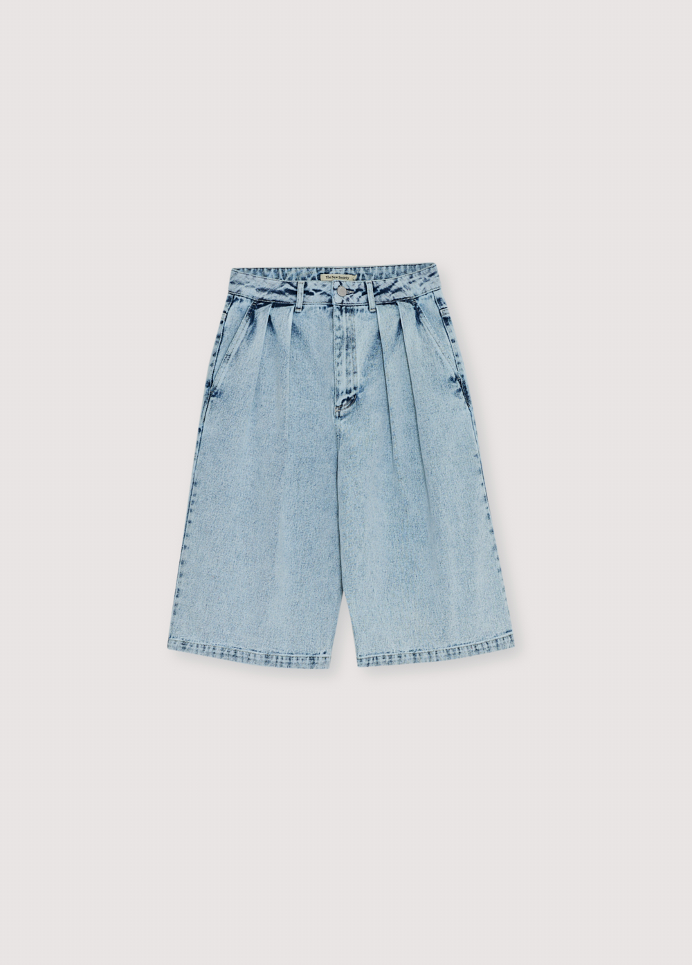 The New Society Short Bermuda Bleach Denim