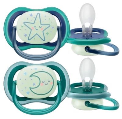 Philips Avent Fopspeen Ultra Air Night Mix +6 Maand - 2 stuks