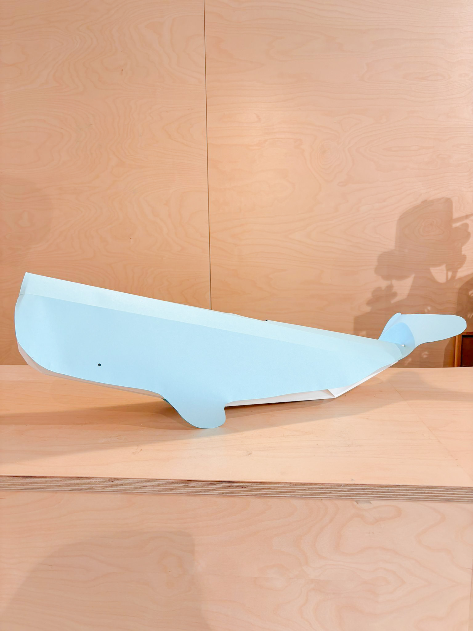 Studio Snowpuppe Hanglamp Origami Papier Walvis Blauw - Gele Koord