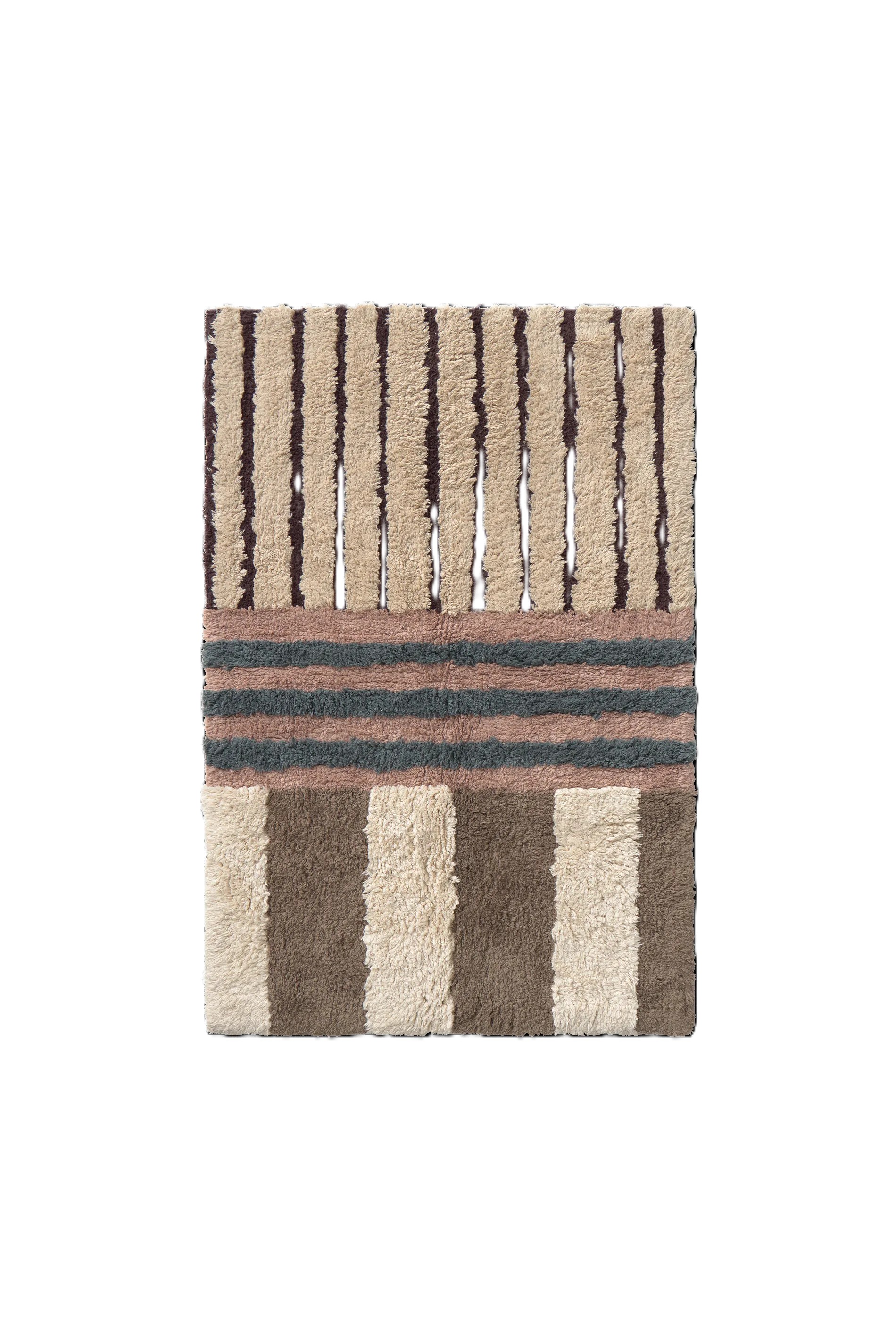 Lorena Canals Badmat Gestreept Colormix Aardetinten 60x90 cm