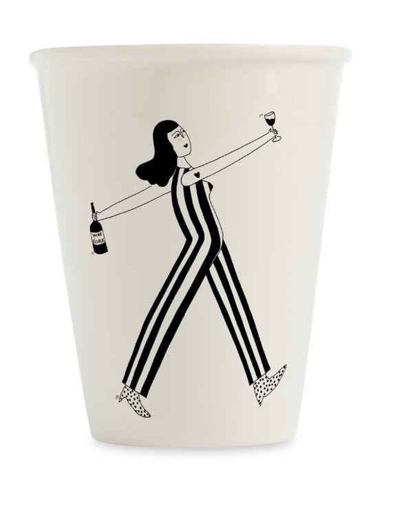 HelenB Beker Wine O'Clock