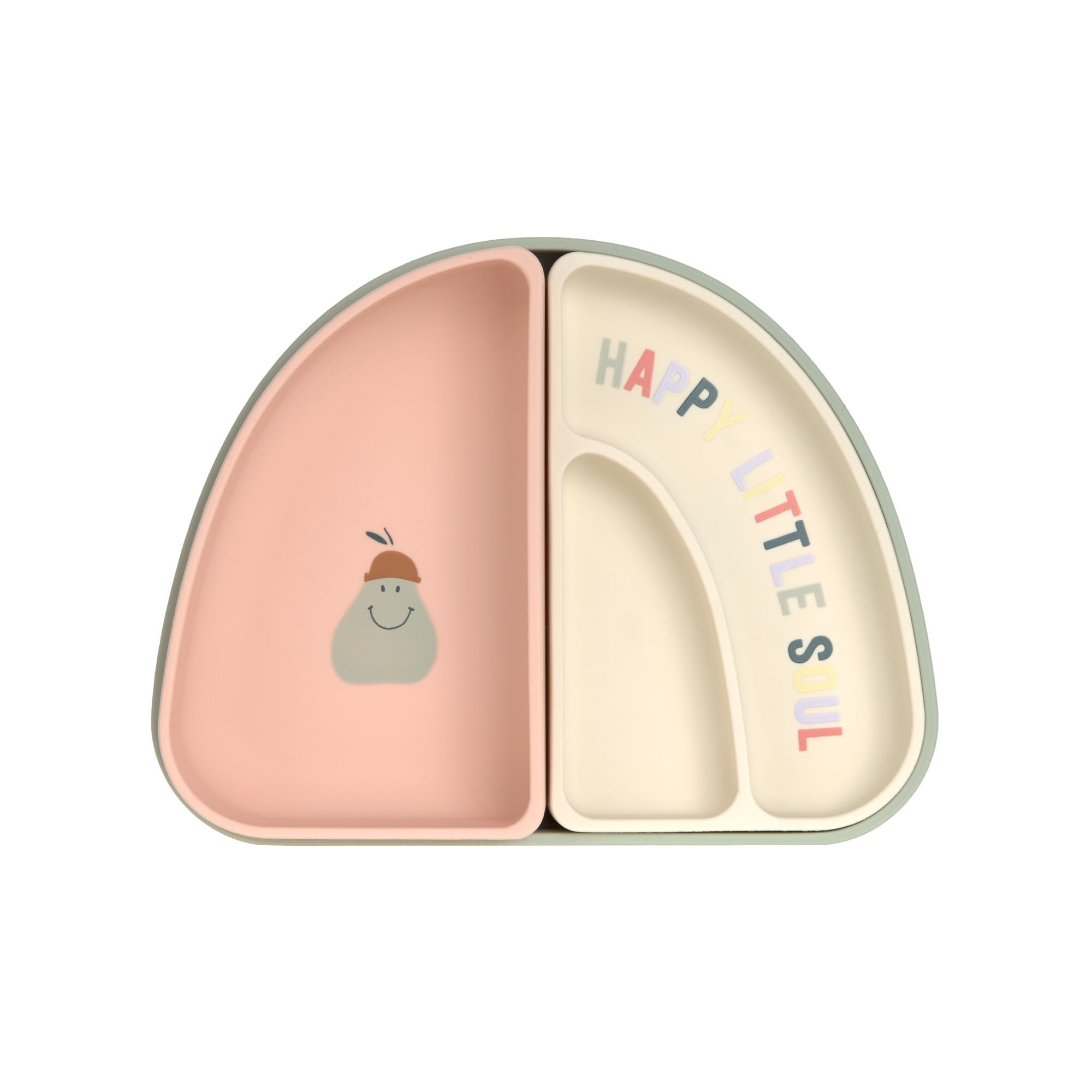 Lässig Bord 3-delig Silicone Happy Fruits Cherry