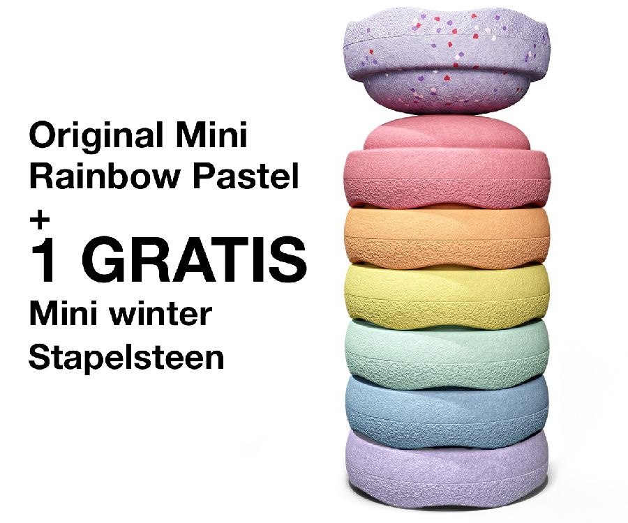 Stapelstein Rainbow Set Winter Special Mini Rainbow Classic