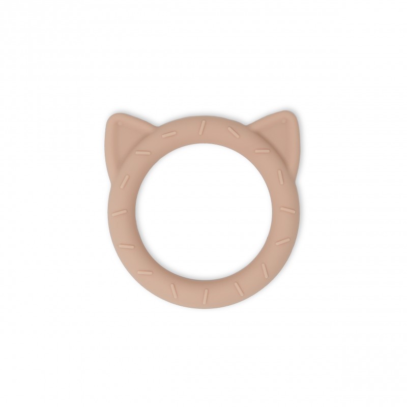 Mushie Bijtring Cat Blush