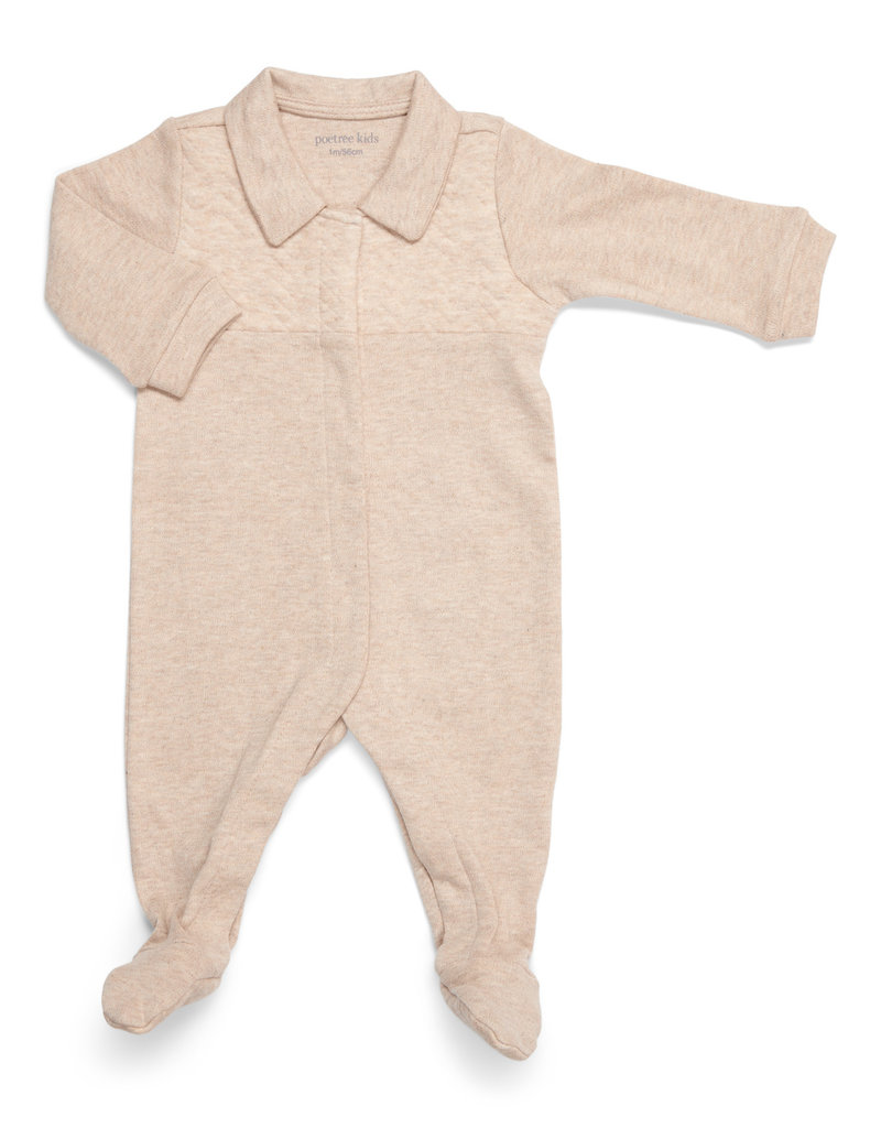 Poetree Unisex Pyjama Chevron Licht Camel
