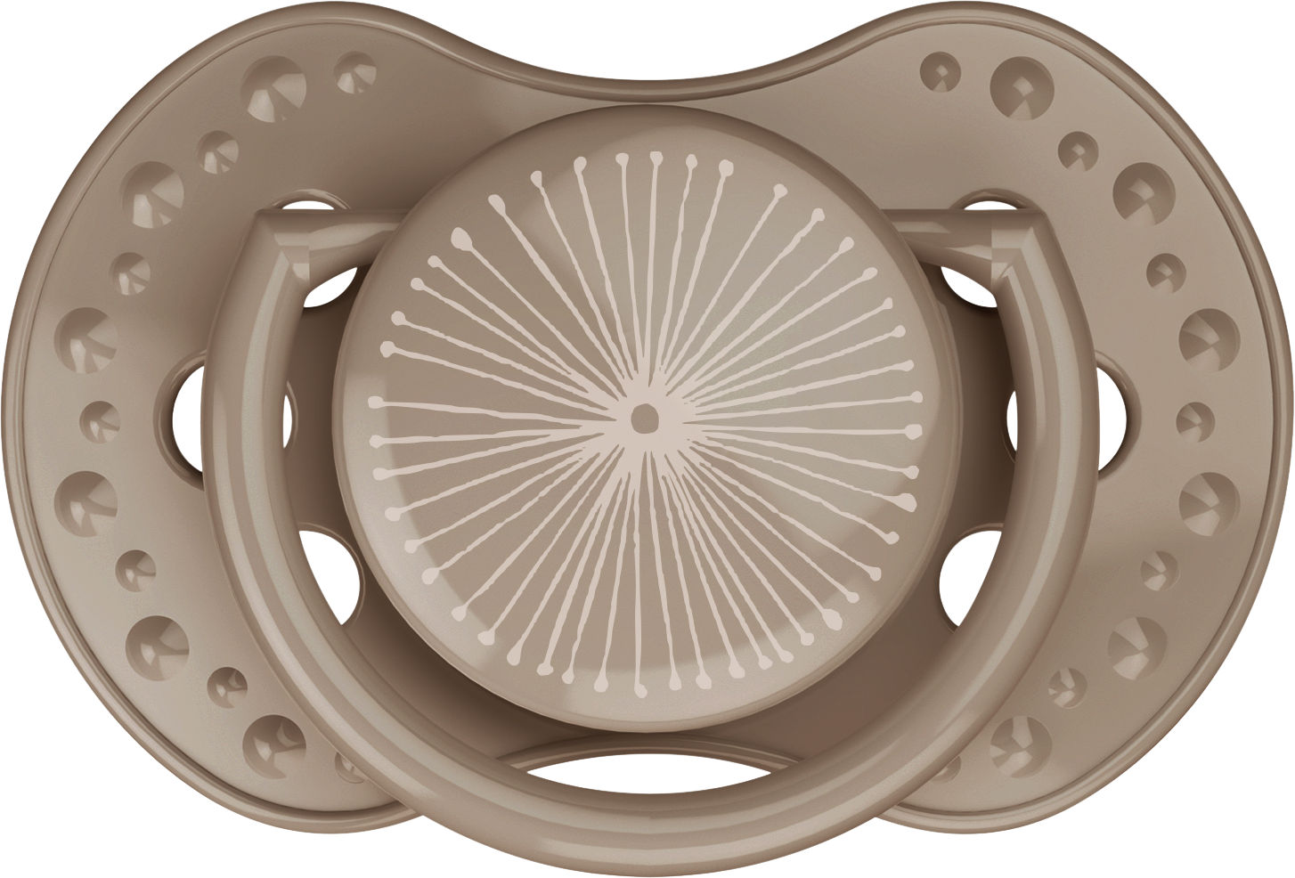 Difrax Fopspeen Dynamic Harmony 0-3 m Creme-Light Brown