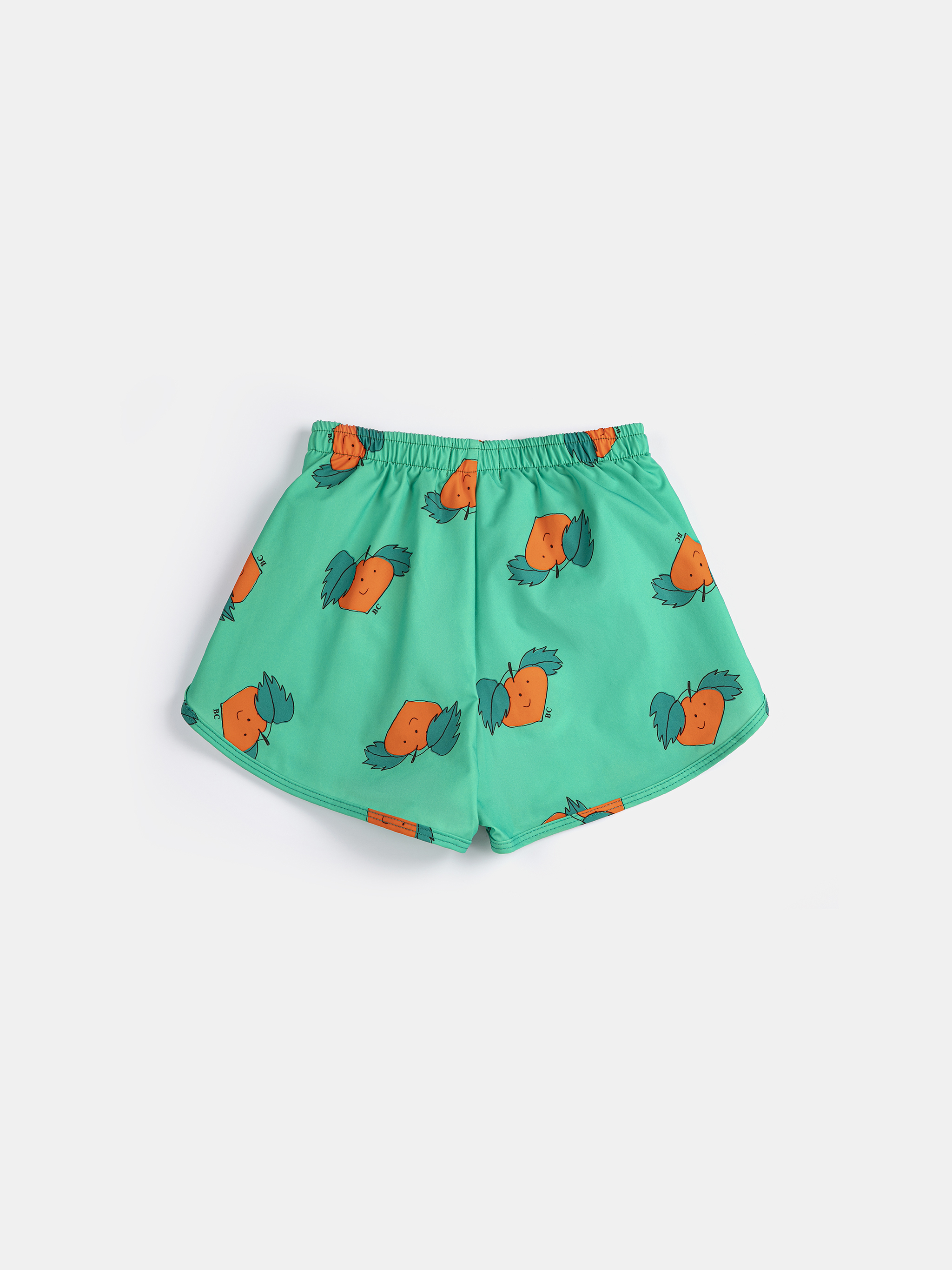 Bobo Choses Kids Zwembroek Curious Turnip All Over Print Green