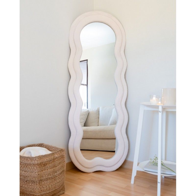 Flamingueo Spiegel Charlotte Wavy Fleece Frame 160x60 cm